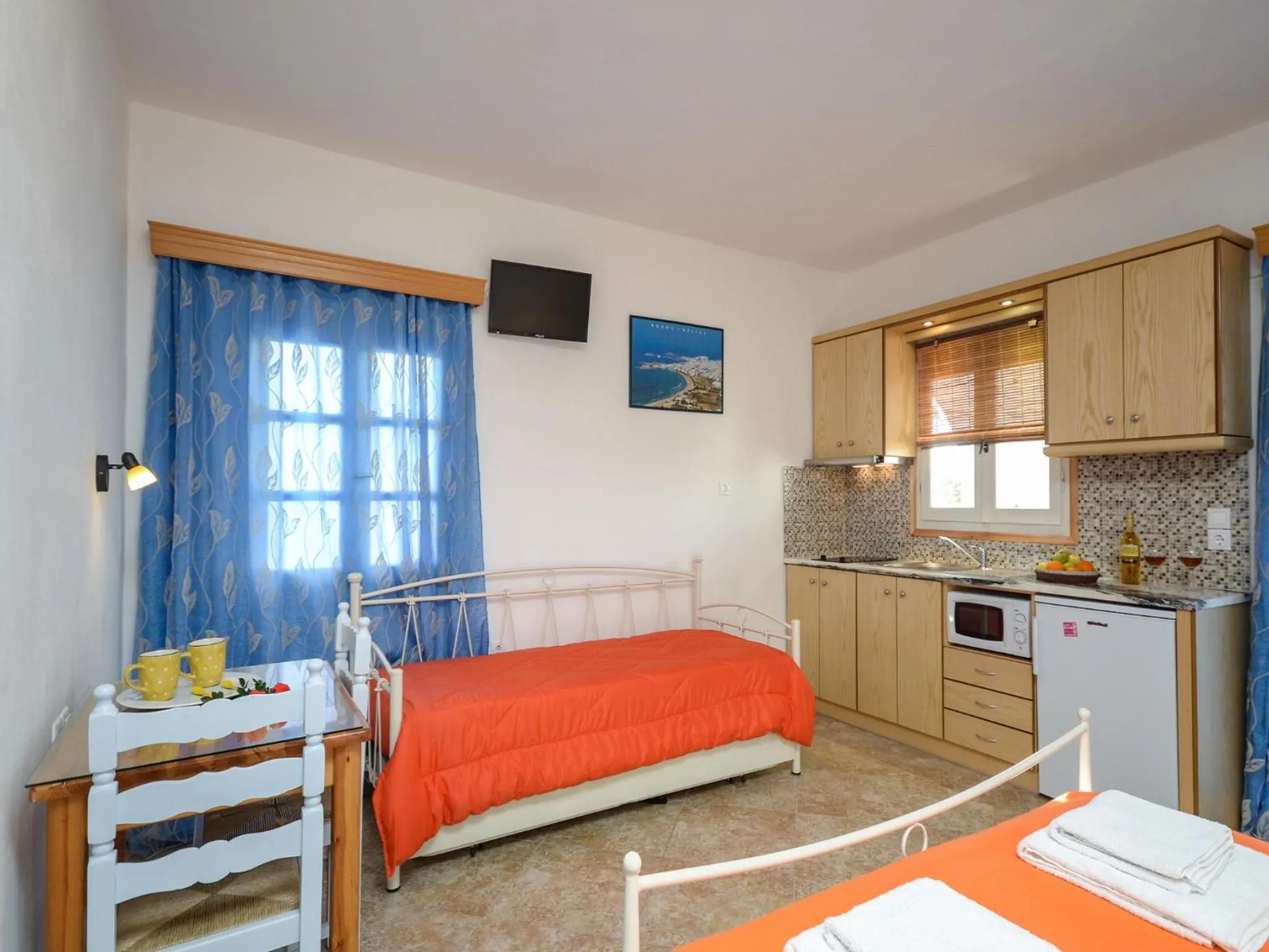 Kitchen or kitchenette, Bed in Sofia Studios
