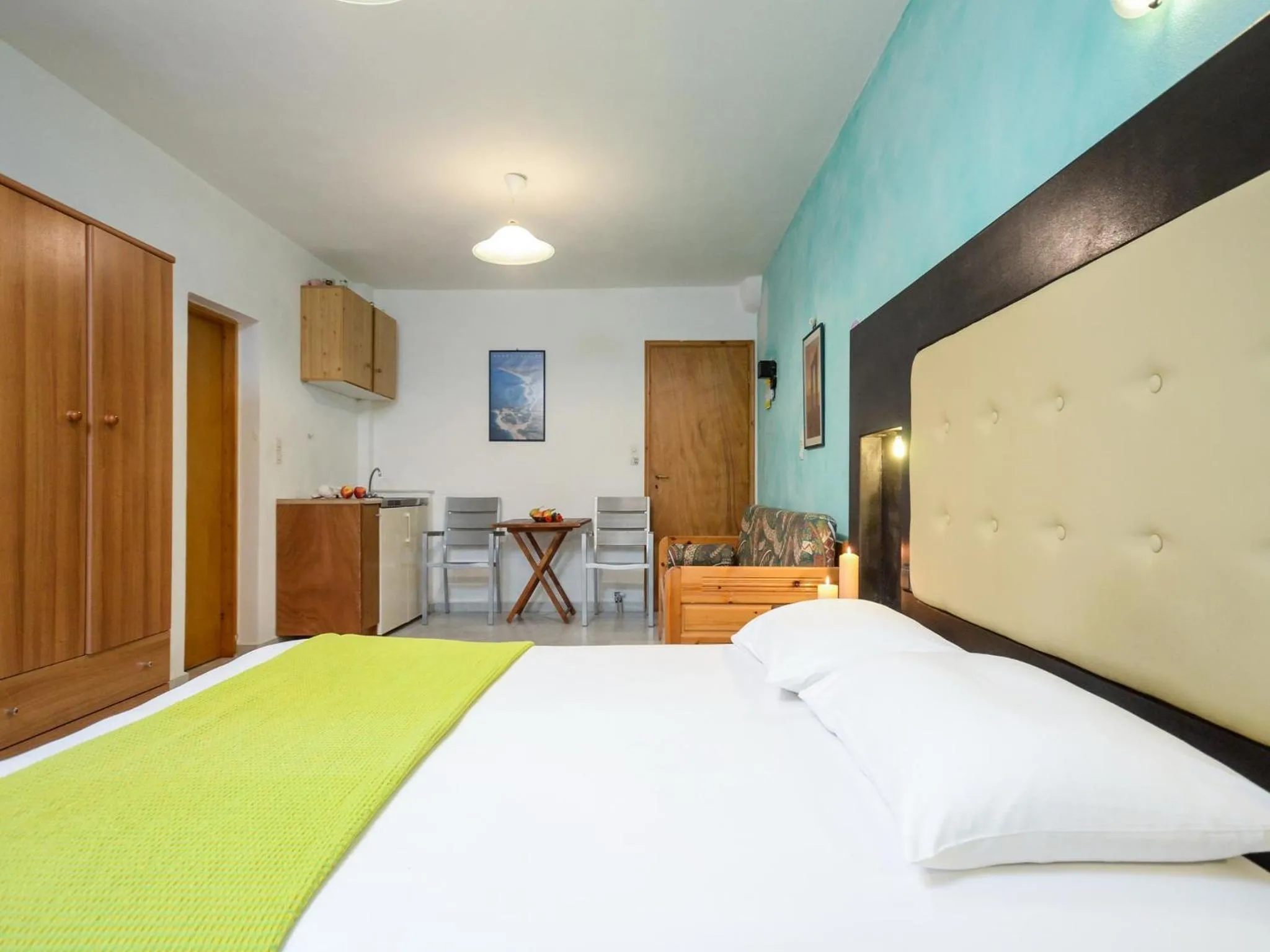 Kitchen or kitchenette, Bed in Sofia Studios