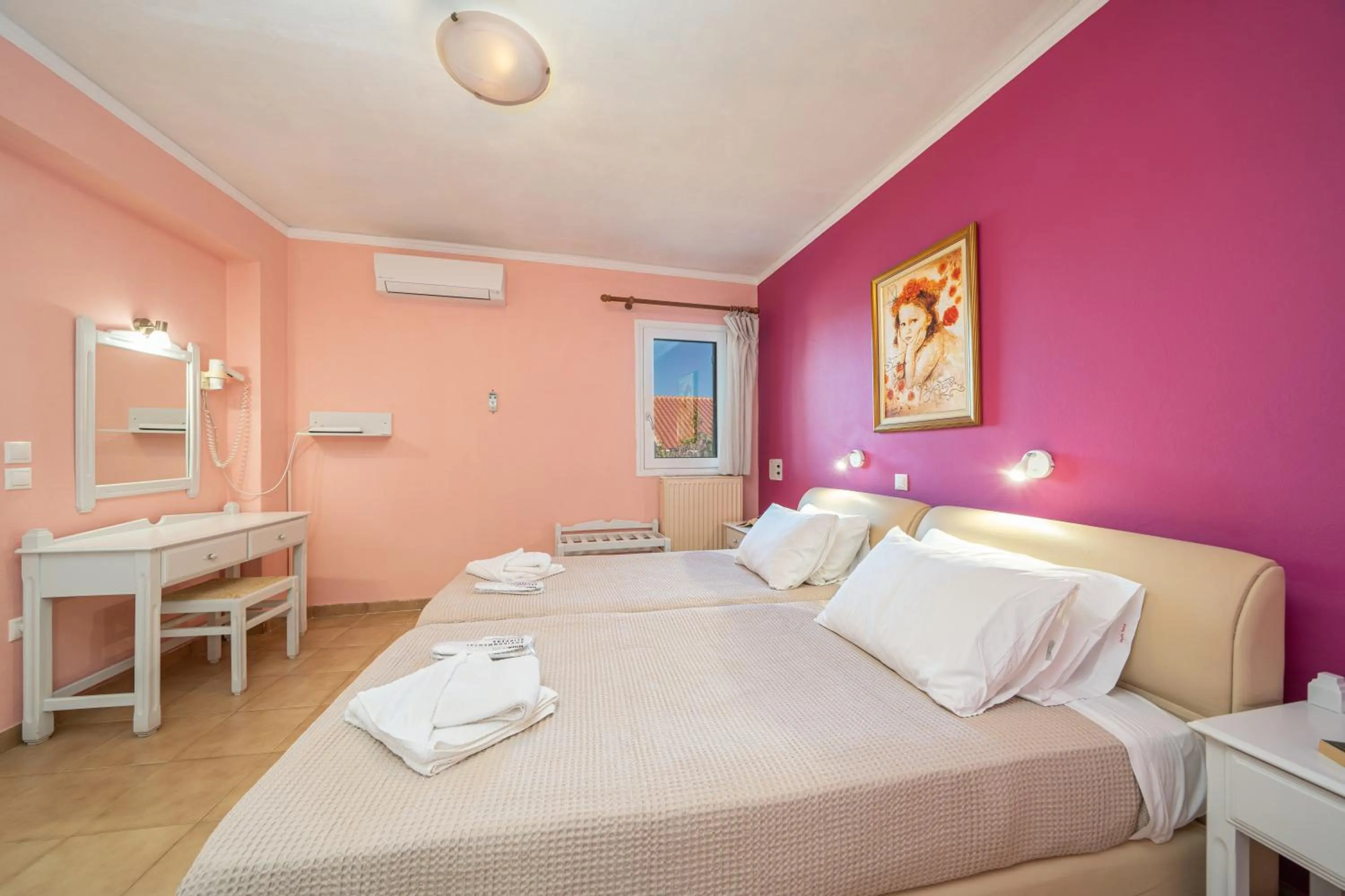 Bed in Stella Hotel Apartments