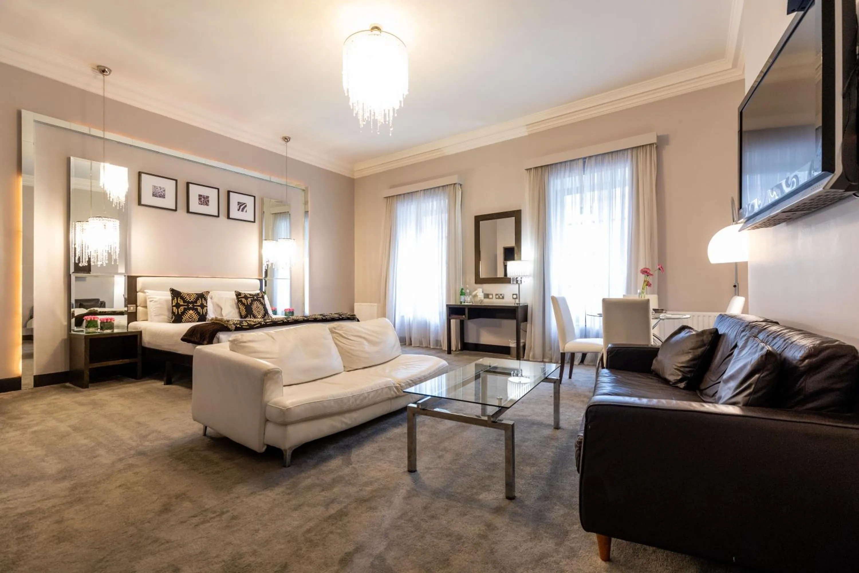 Seating area in Zuni Restaurant & Boutique Hotel