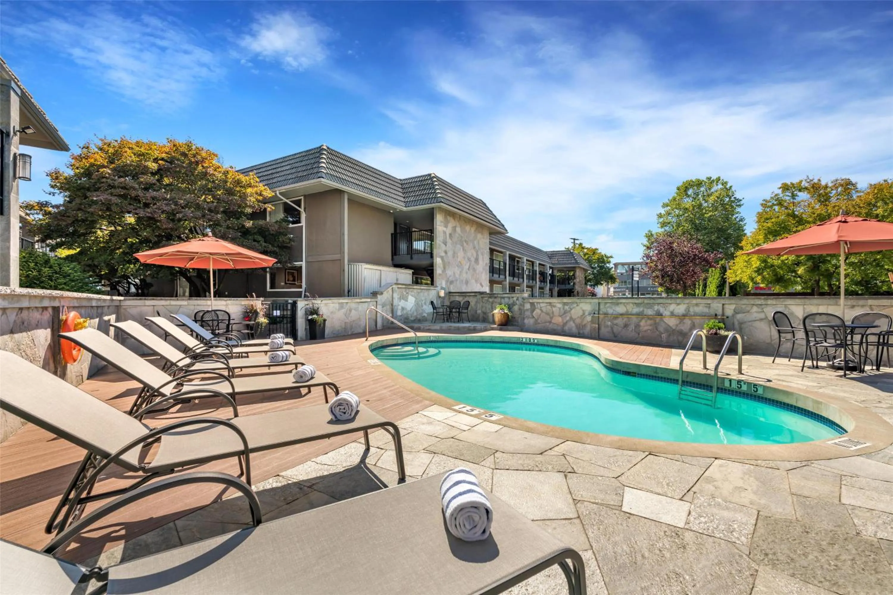 Pool view in Best Western PLUS Burnaby Hotel