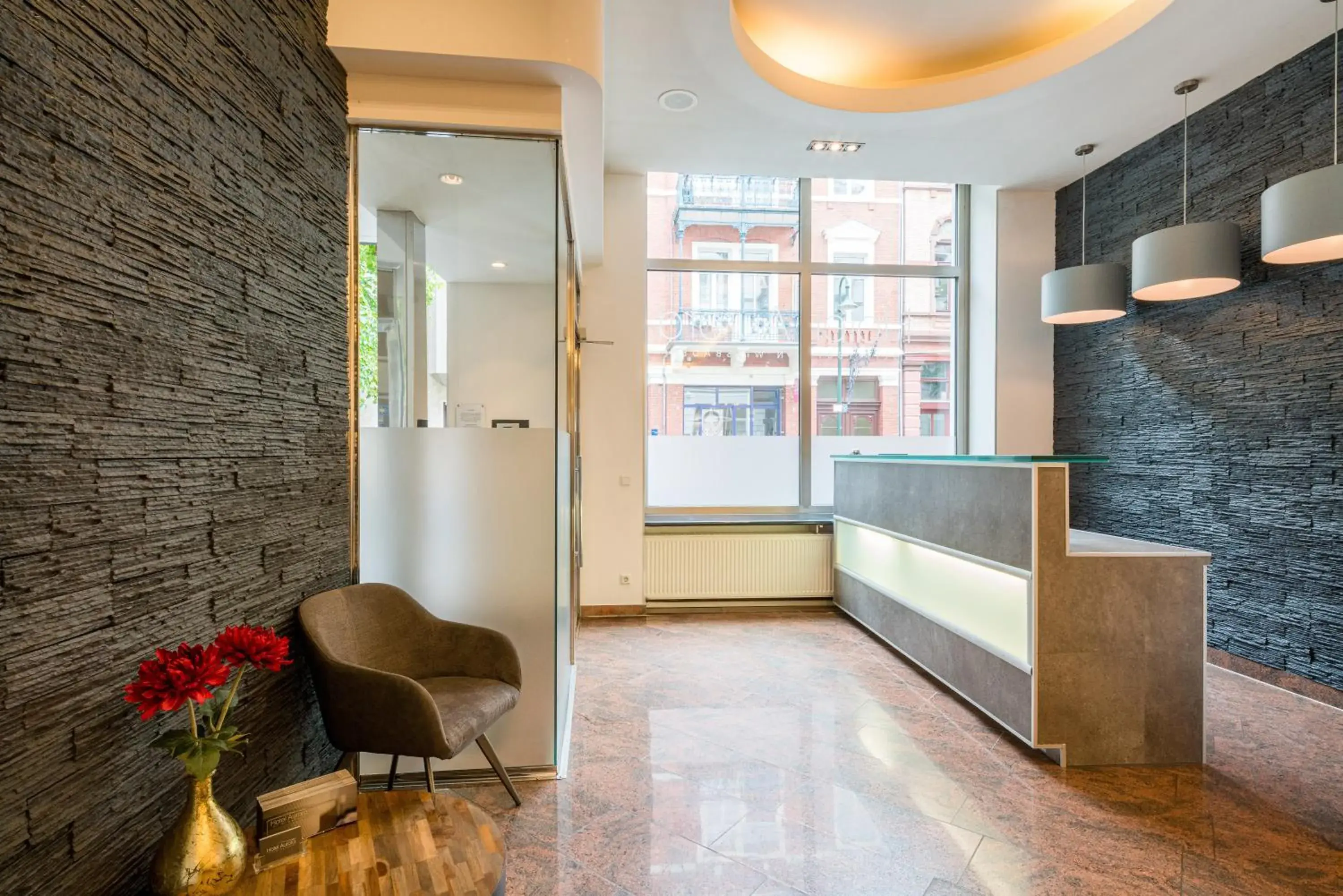 Lobby or reception in Hotel Aurora Lobby or reception in Hotel Aurora