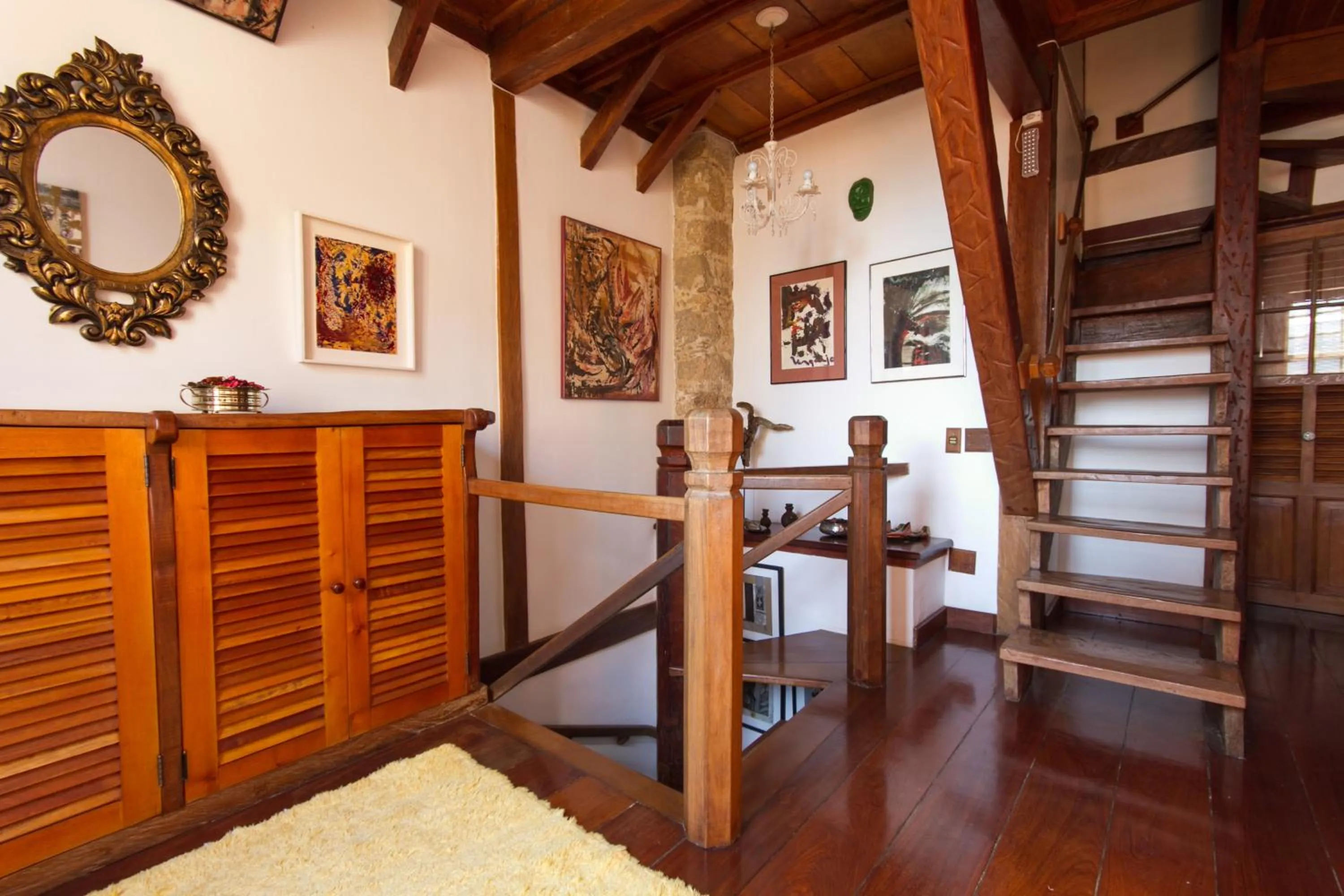 Decorative detail, Bed in Pousada Arte Urquijo