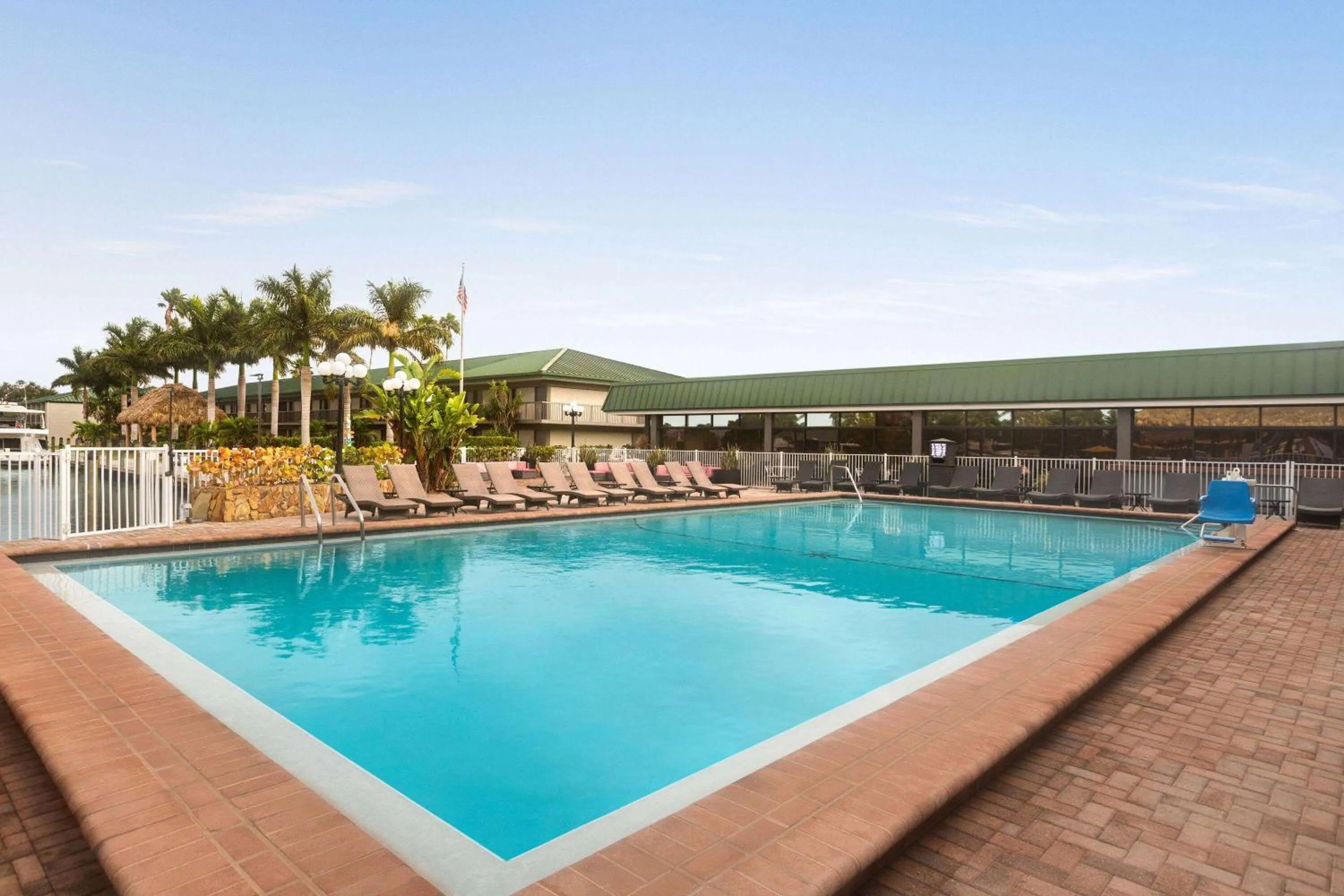 Pool view in Ramada by Wyndham Sarasota Waterfront