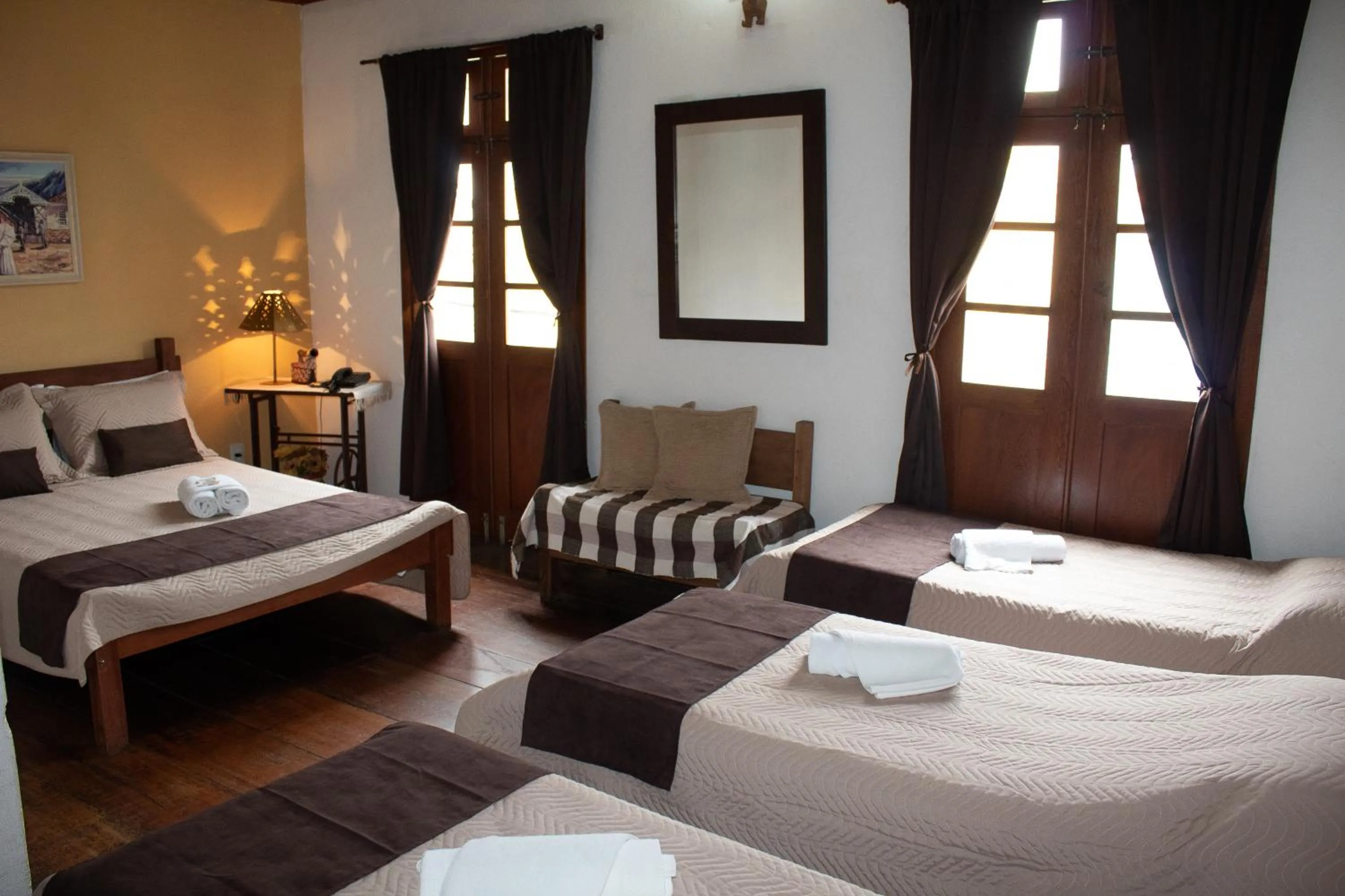 Bed in Pousada Estação do Trem