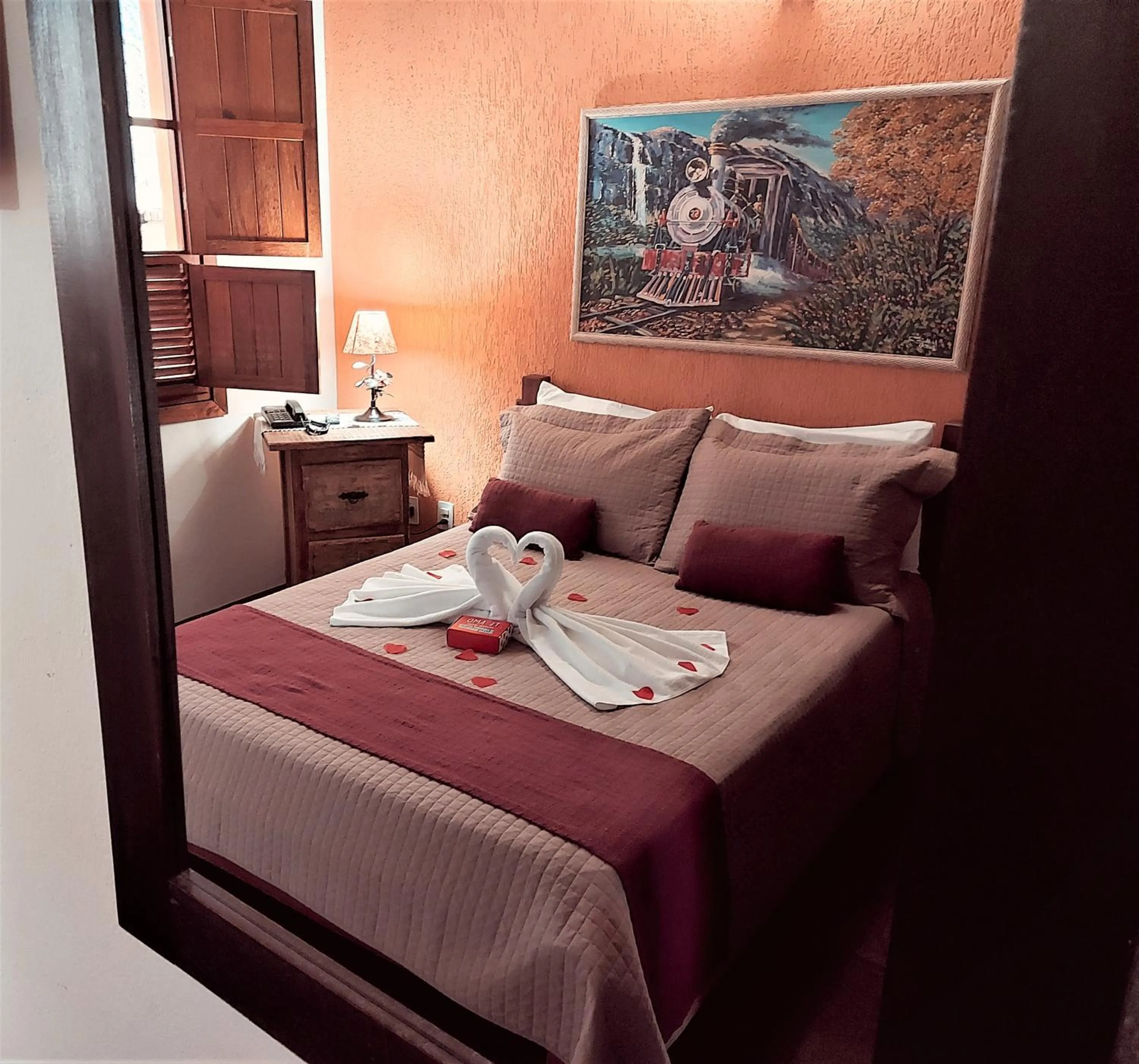 Bed in Pousada Estação do Trem