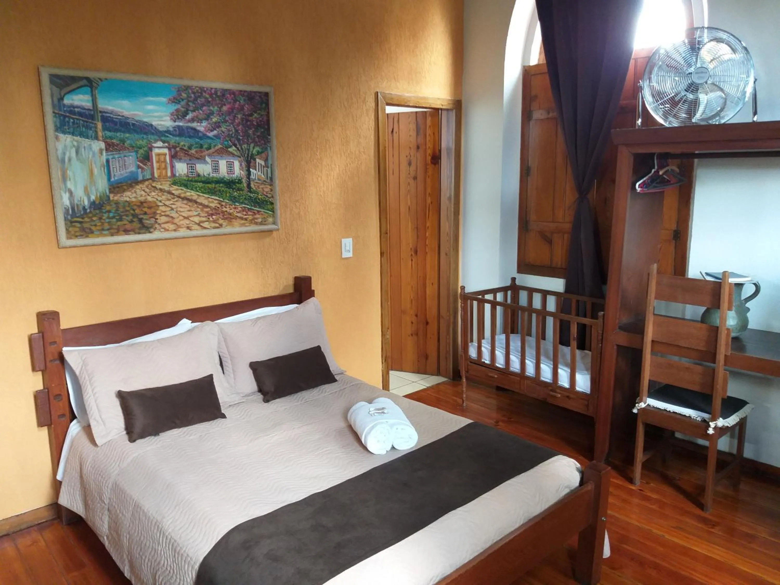 Bed in Pousada Estação do Trem