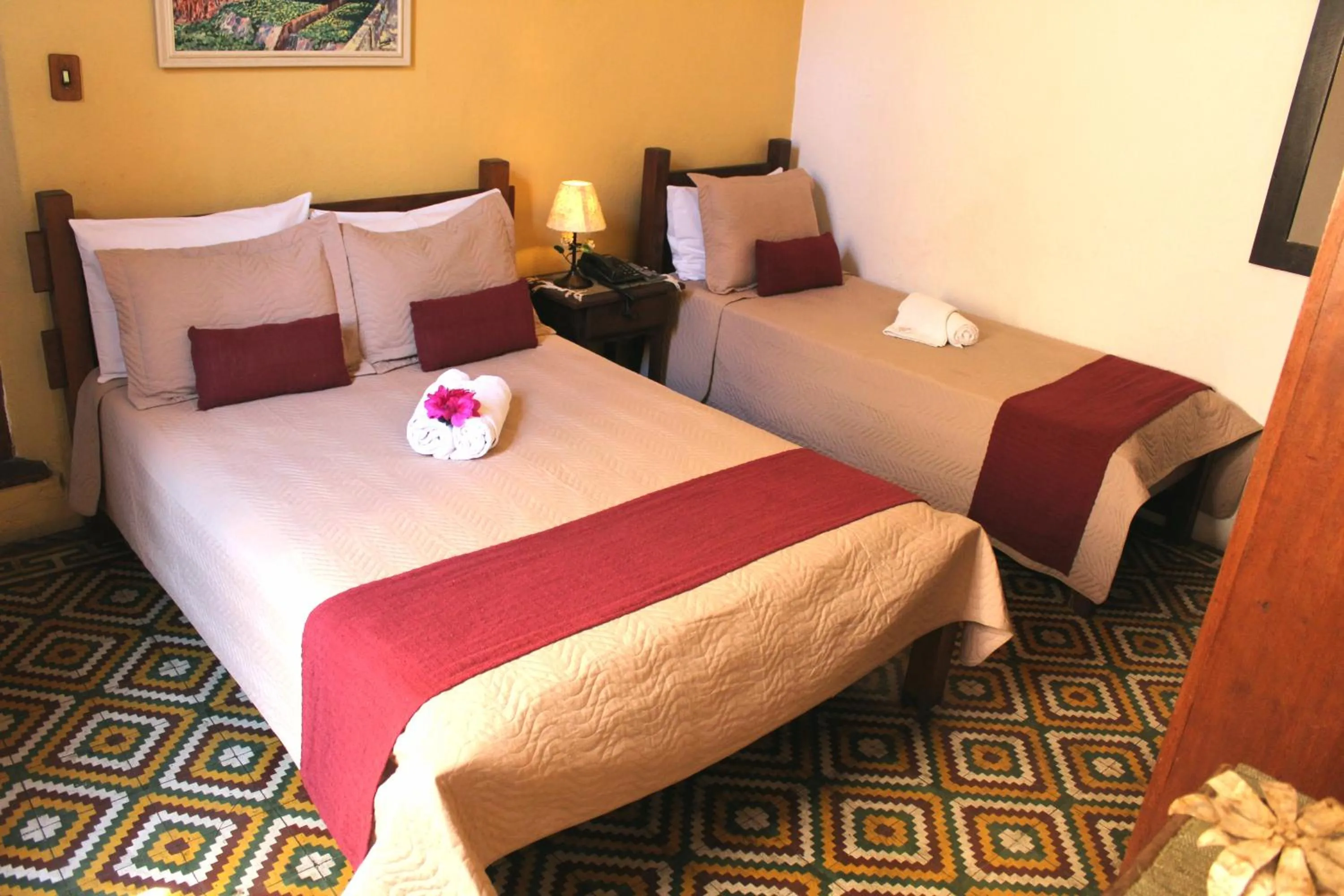 Bed in Pousada Estação do Trem