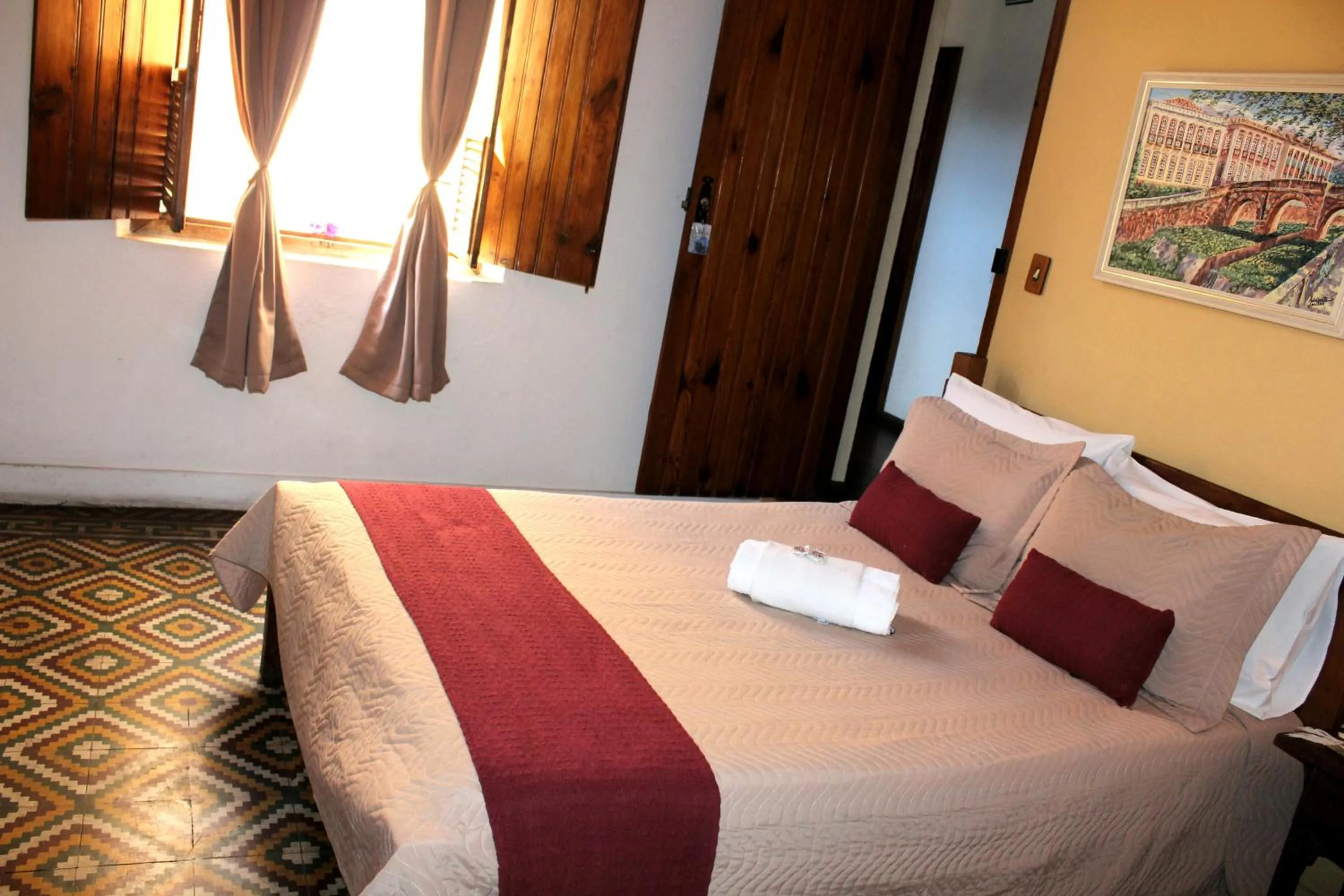 Bed in Pousada Estação do Trem