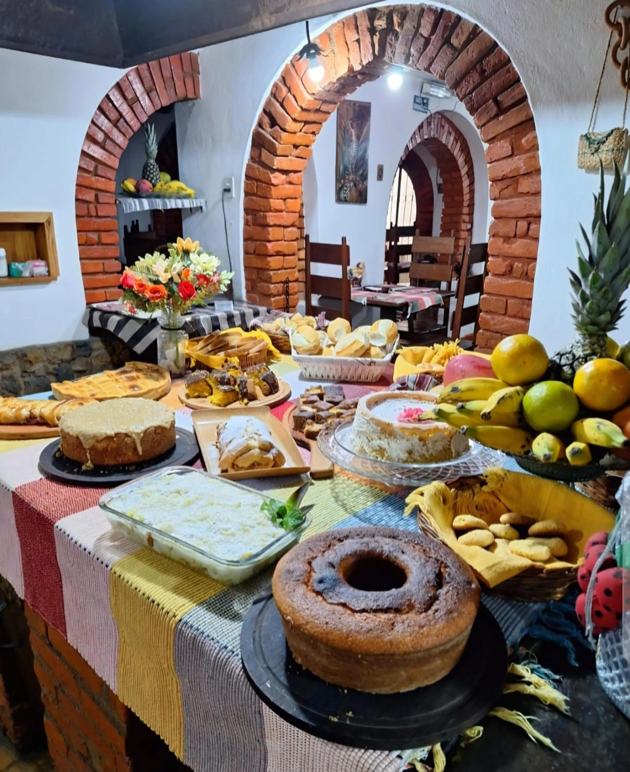 Food and drinks in Pousada Estação do Trem
