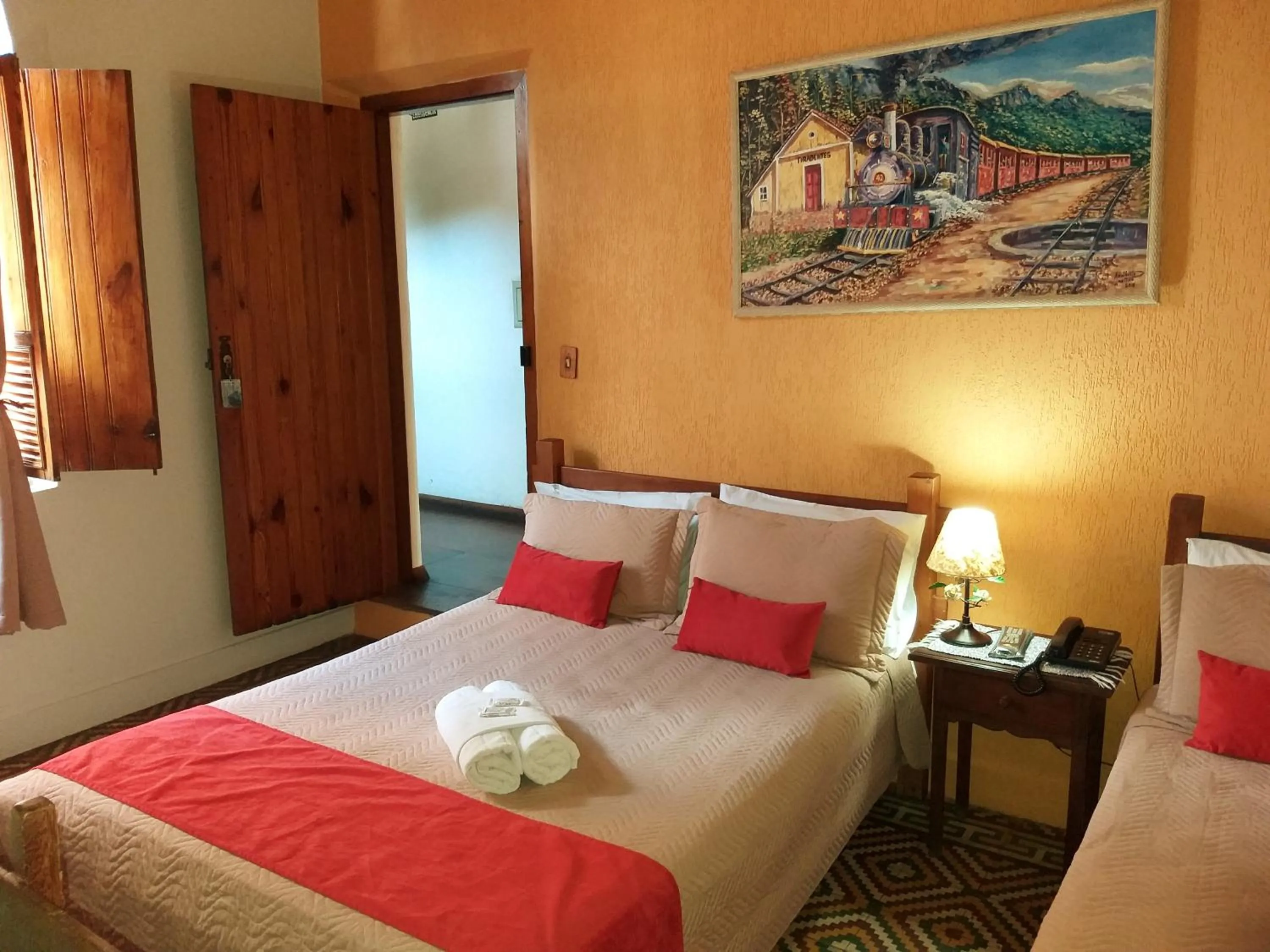 Bed in Pousada Estação do Trem