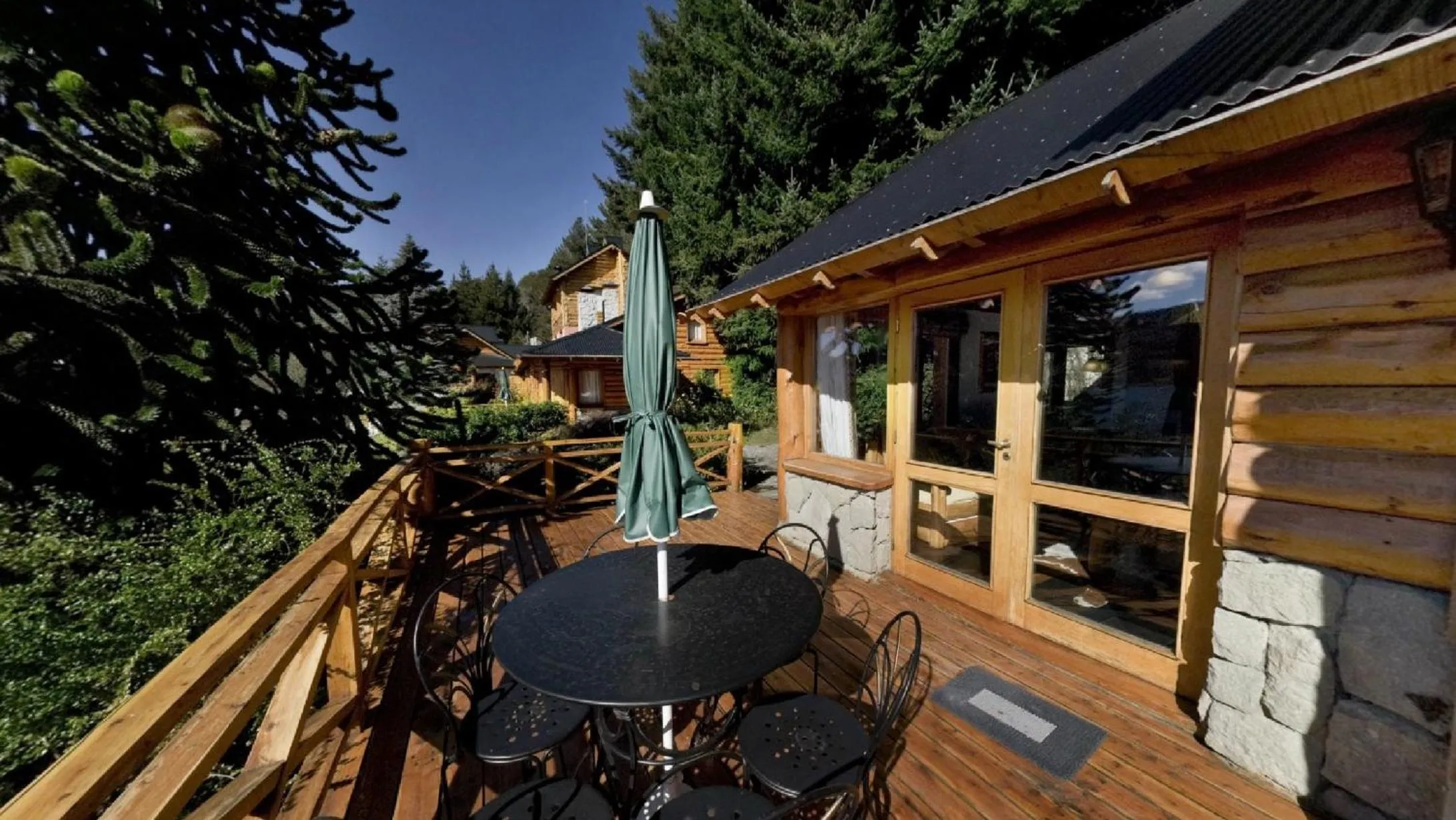 Balcony/Terrace in Cabañas Puerto Pireo