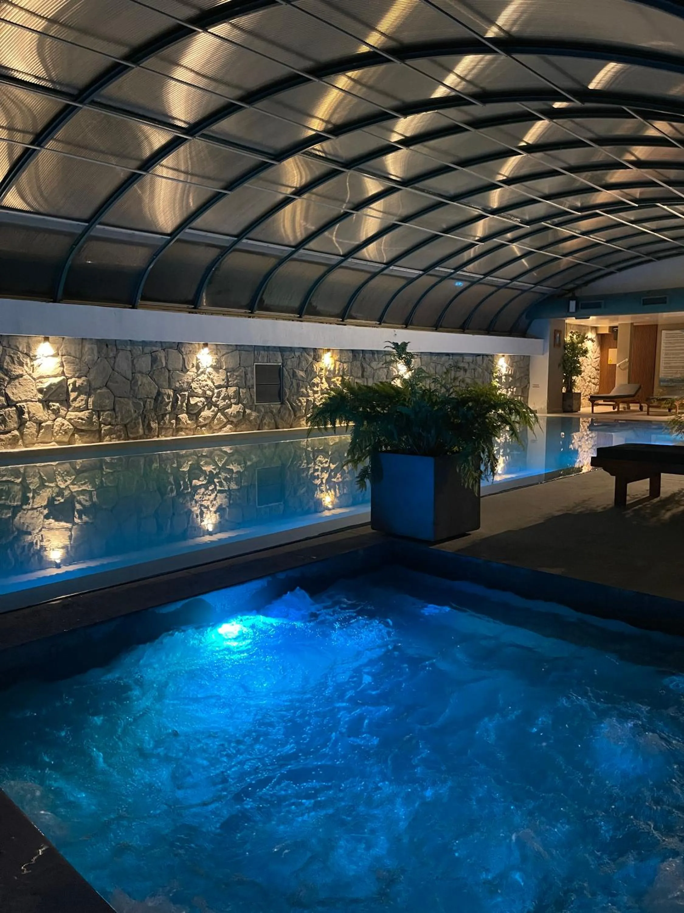 Swimming pool in Cabañas Puerto Pireo