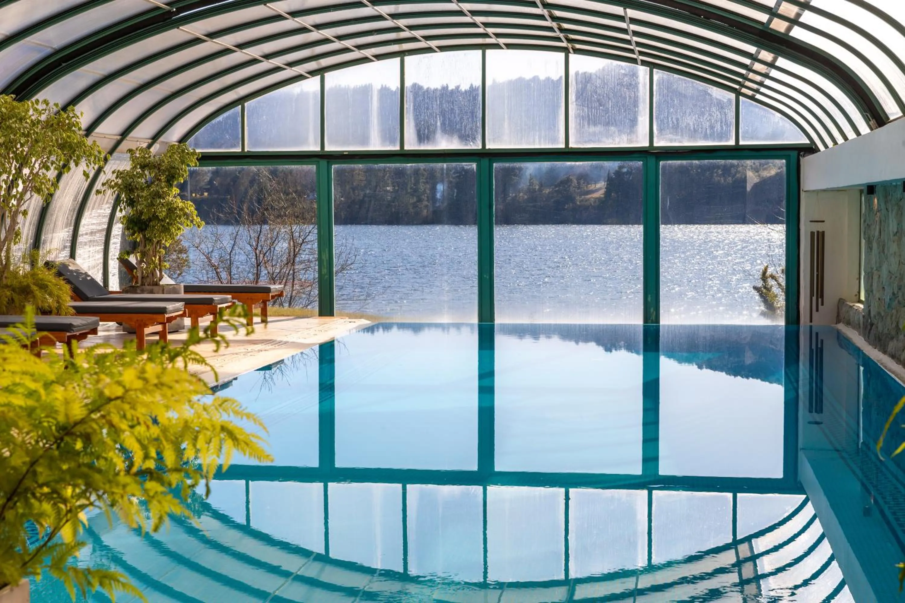 Swimming pool in Cabañas Puerto Pireo