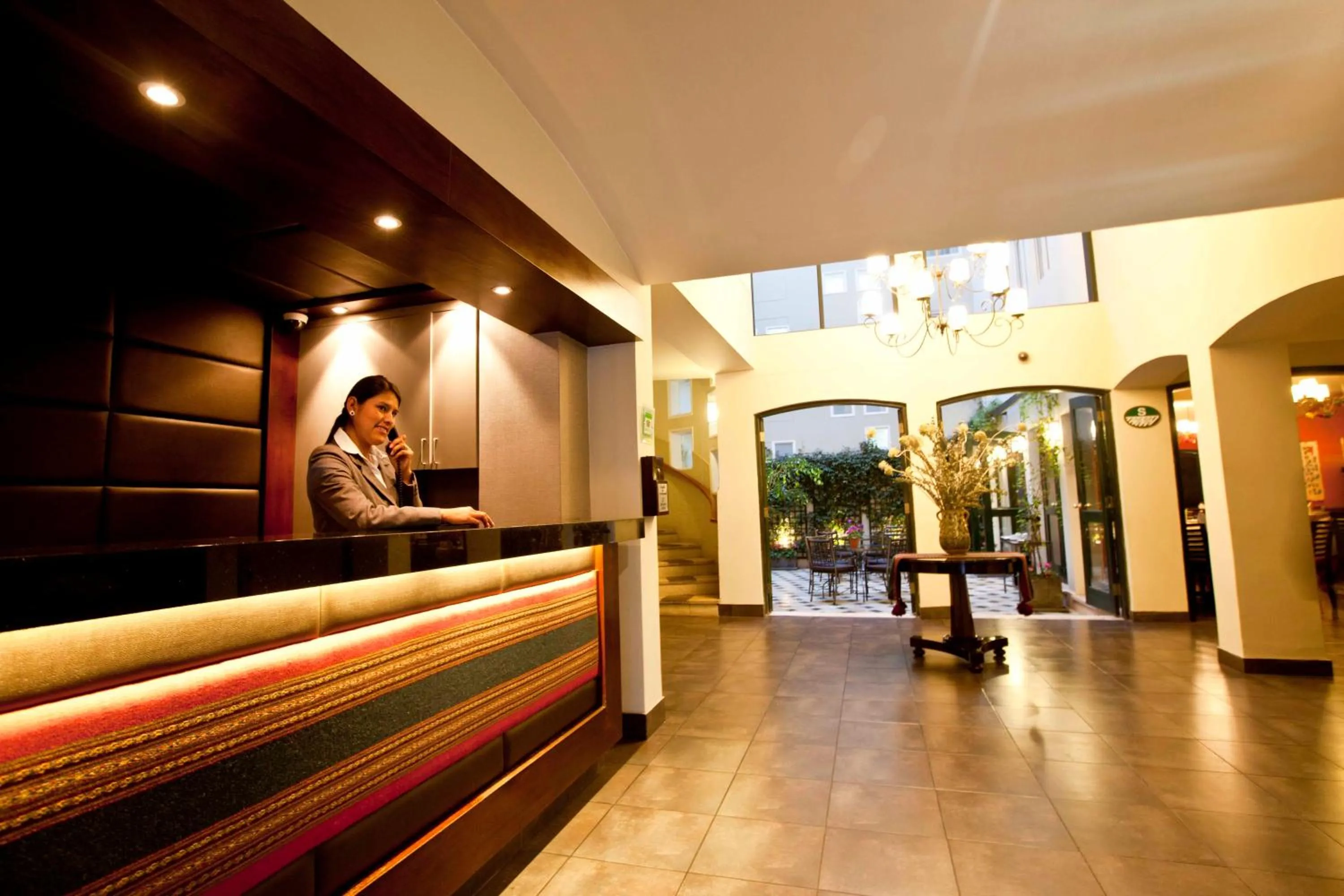 Lobby or reception in LP Los Portales Hotel Cusco