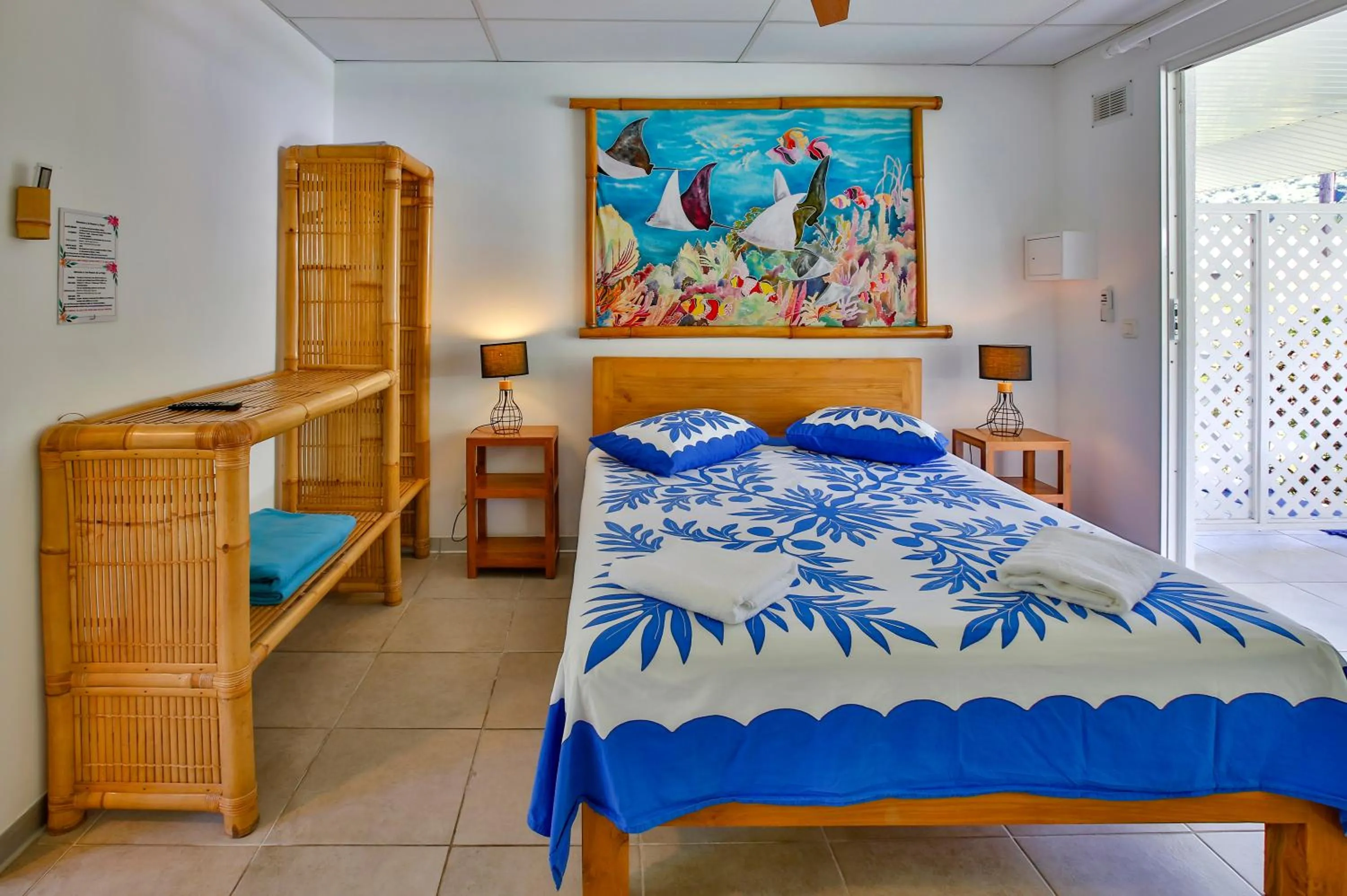 Bed in Pension De La Plage