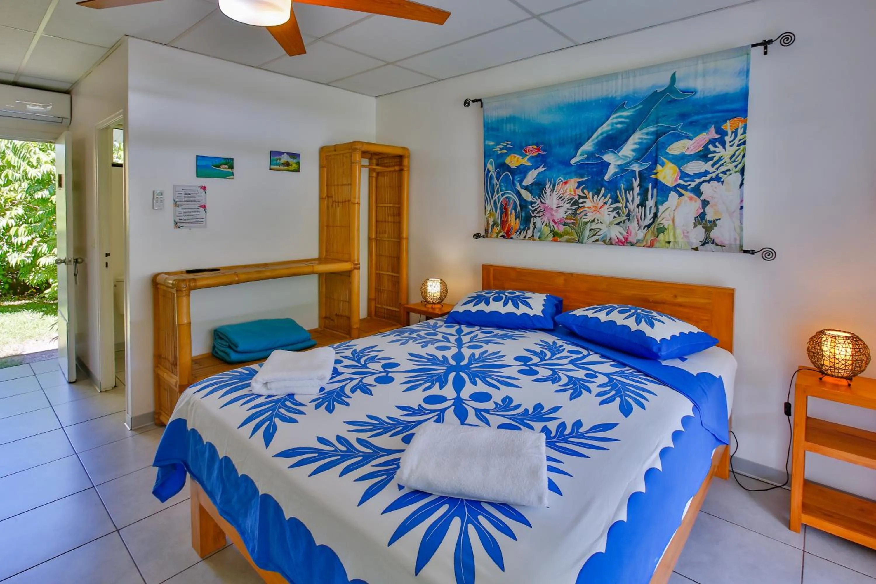 Bed in Pension De La Plage