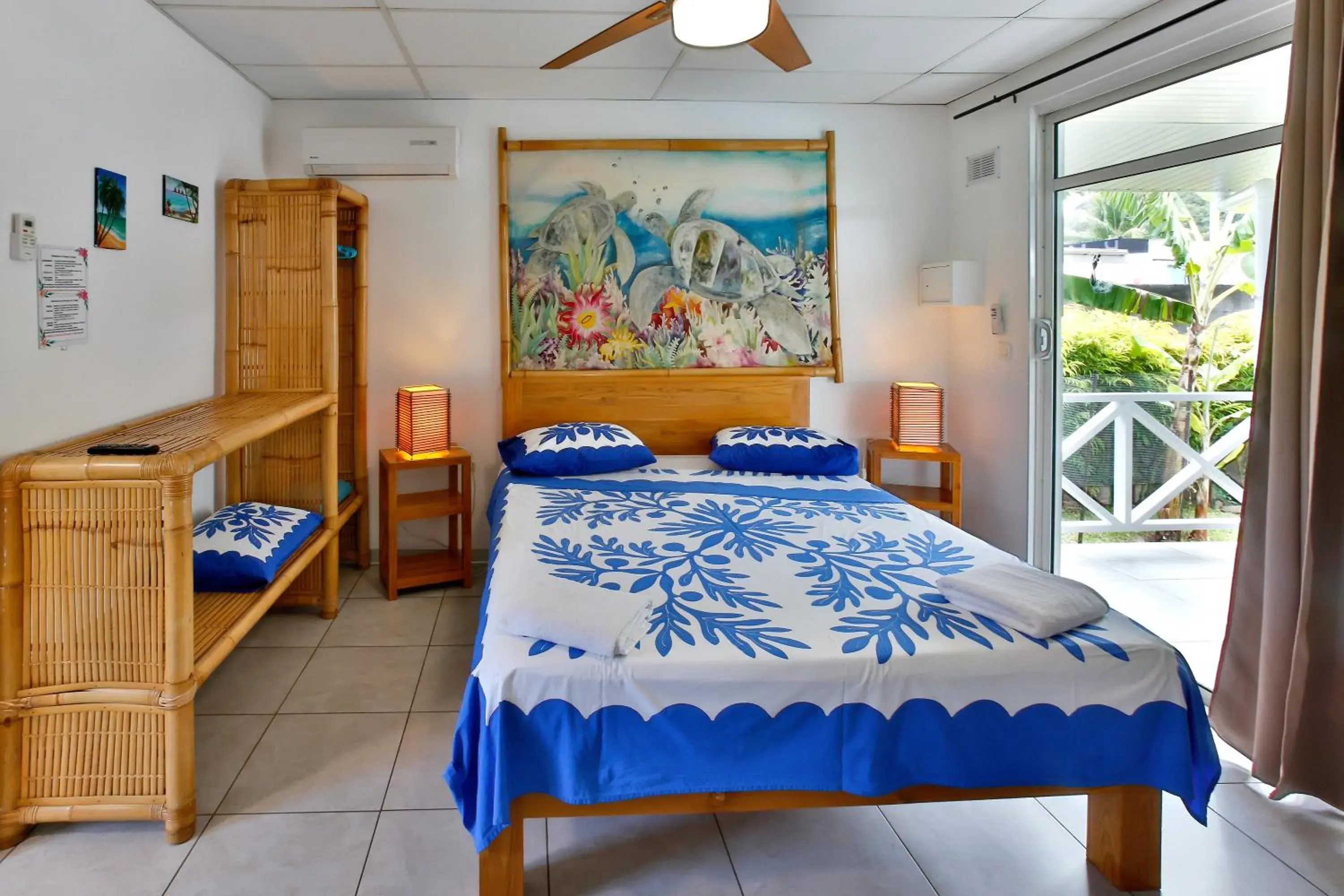 Bed in Pension De La Plage Bed in Pension De La Plage