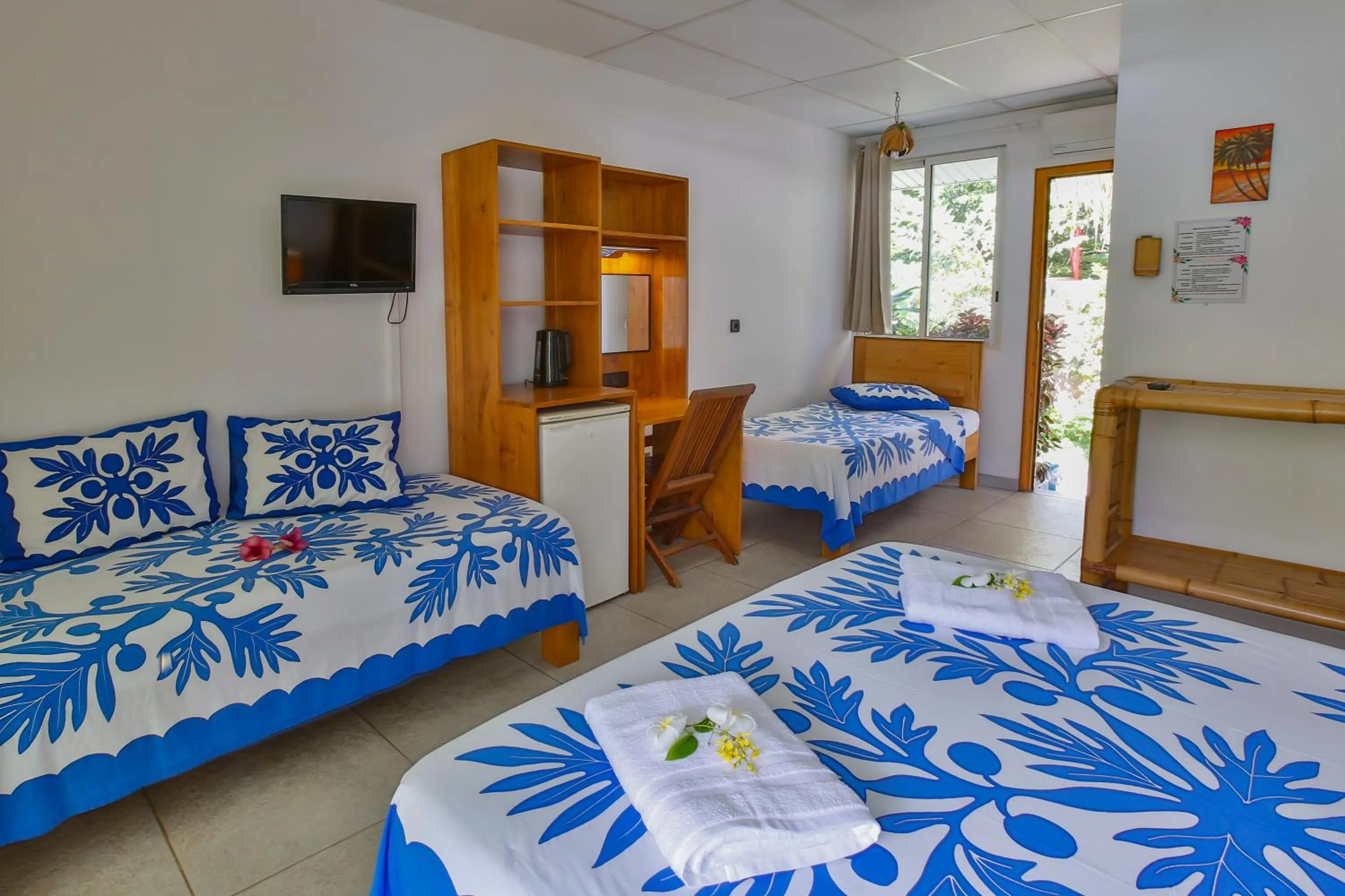 Bed in Pension De La Plage