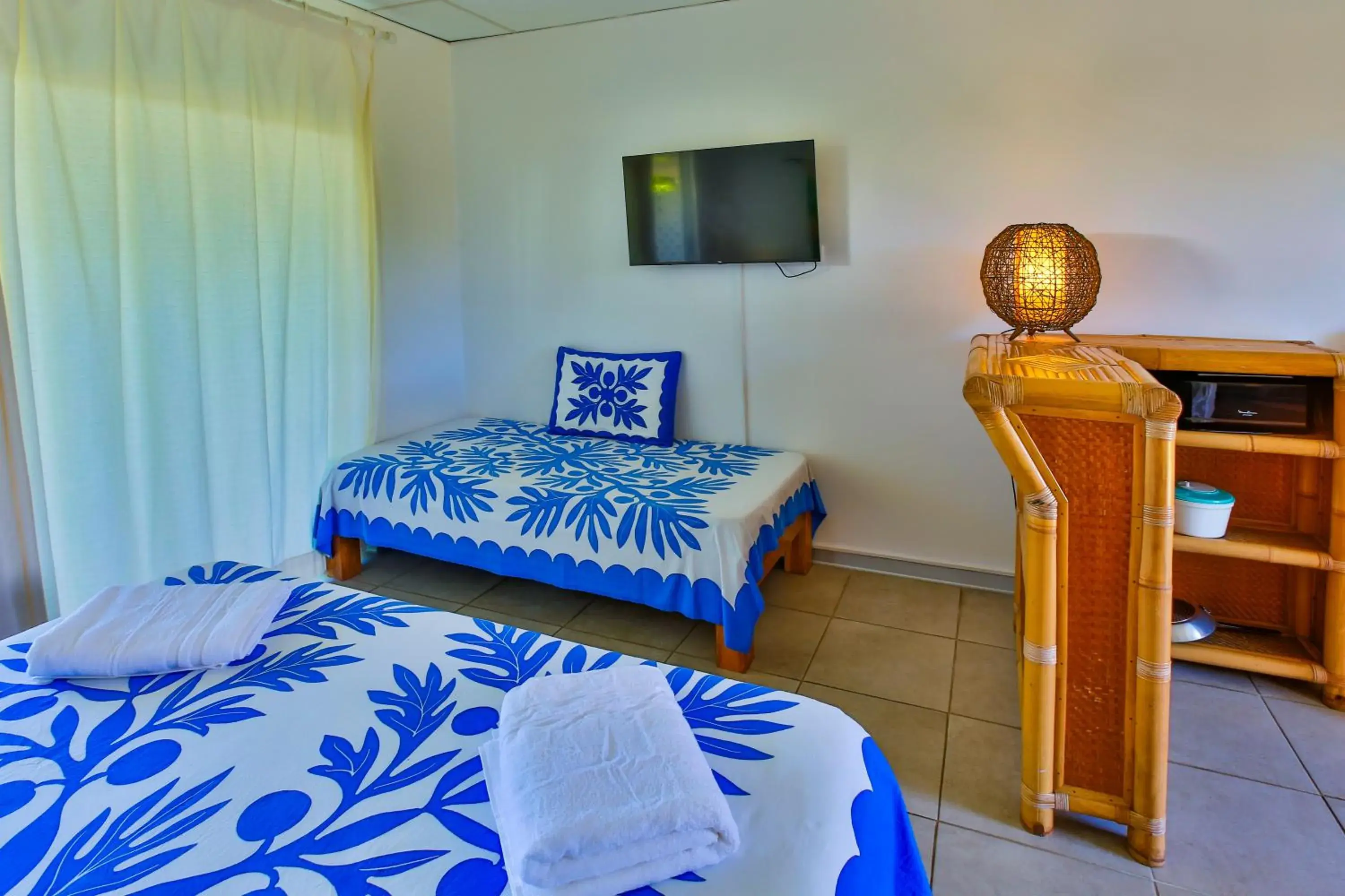 Bed in Pension De La Plage Bed in Pension De La Plage