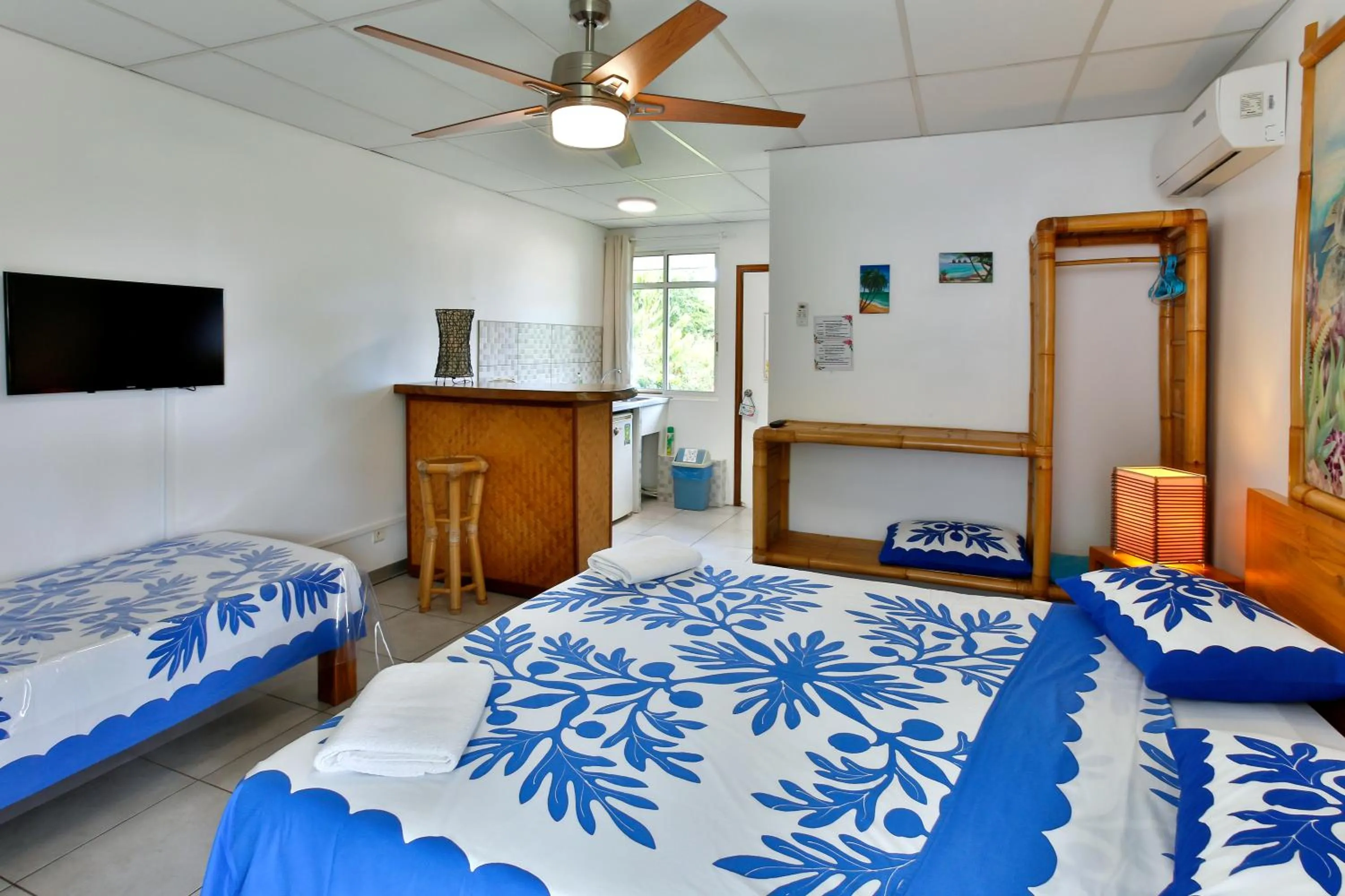 Bed in Pension De La Plage