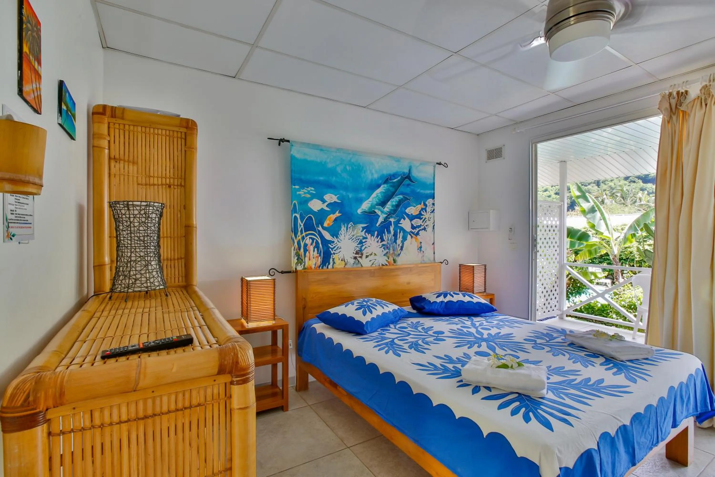 Bed in Pension De La Plage