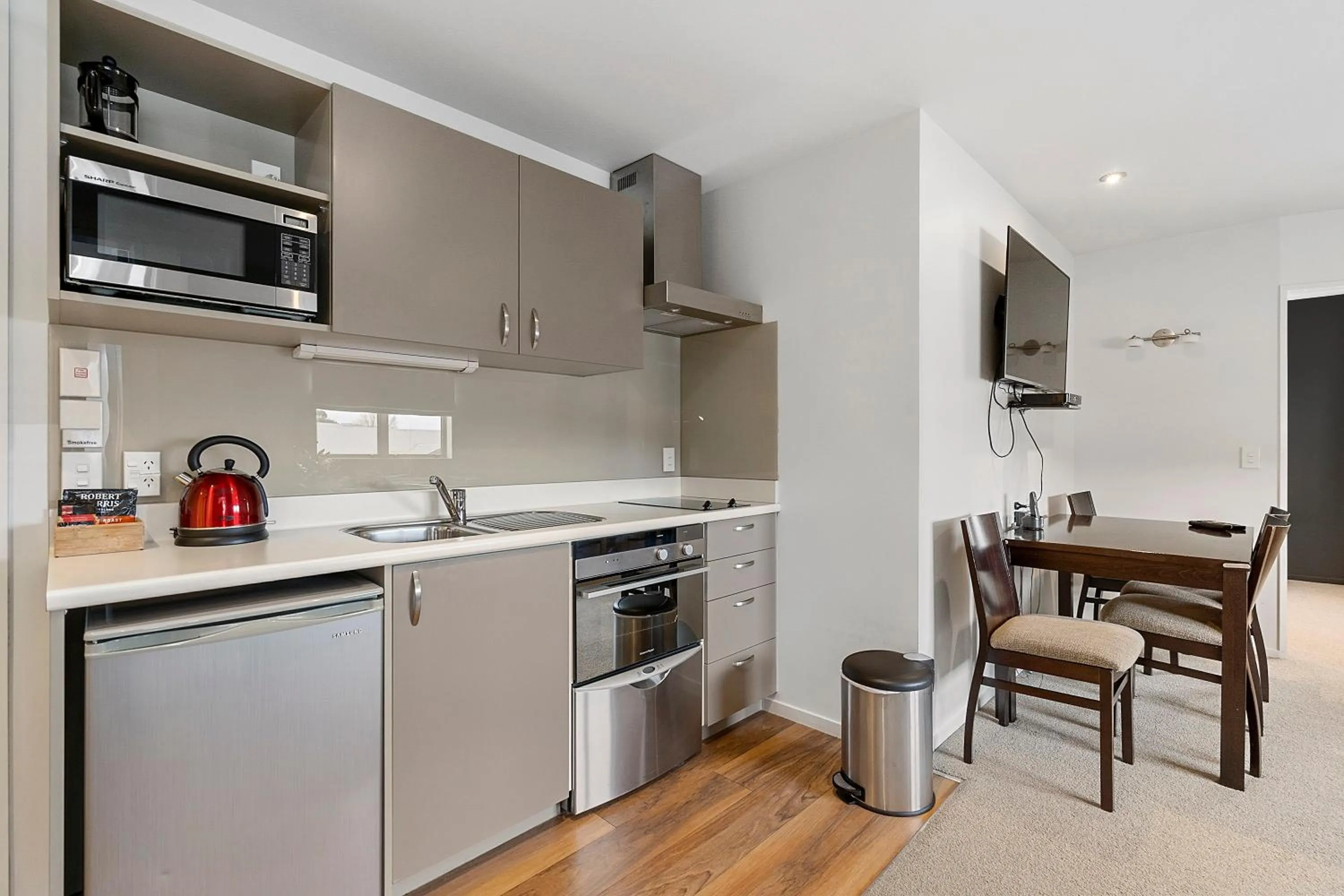 Kitchen or kitchenette in Boulcott Lodge