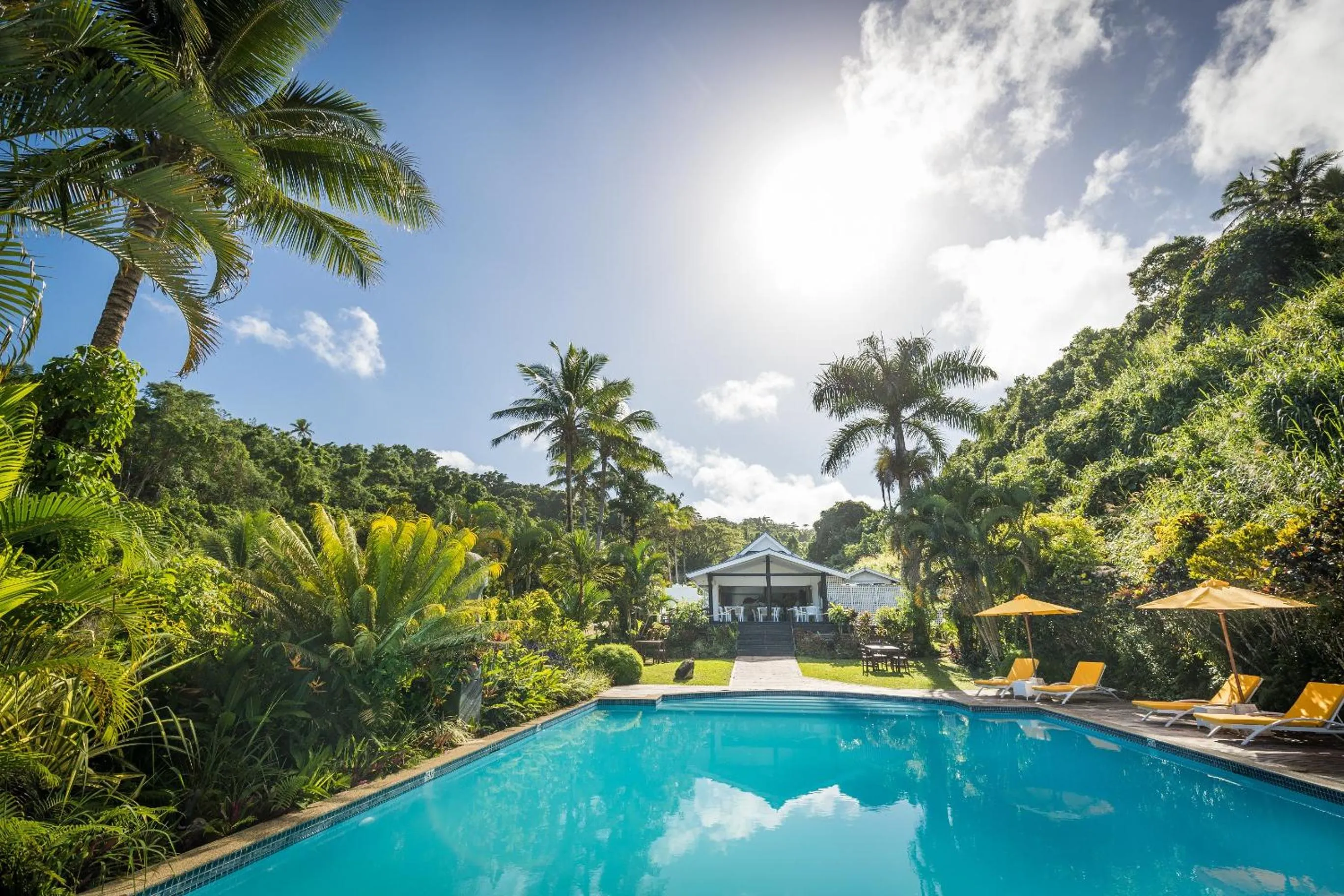 Pool view in Wellesley Resort Fiji
