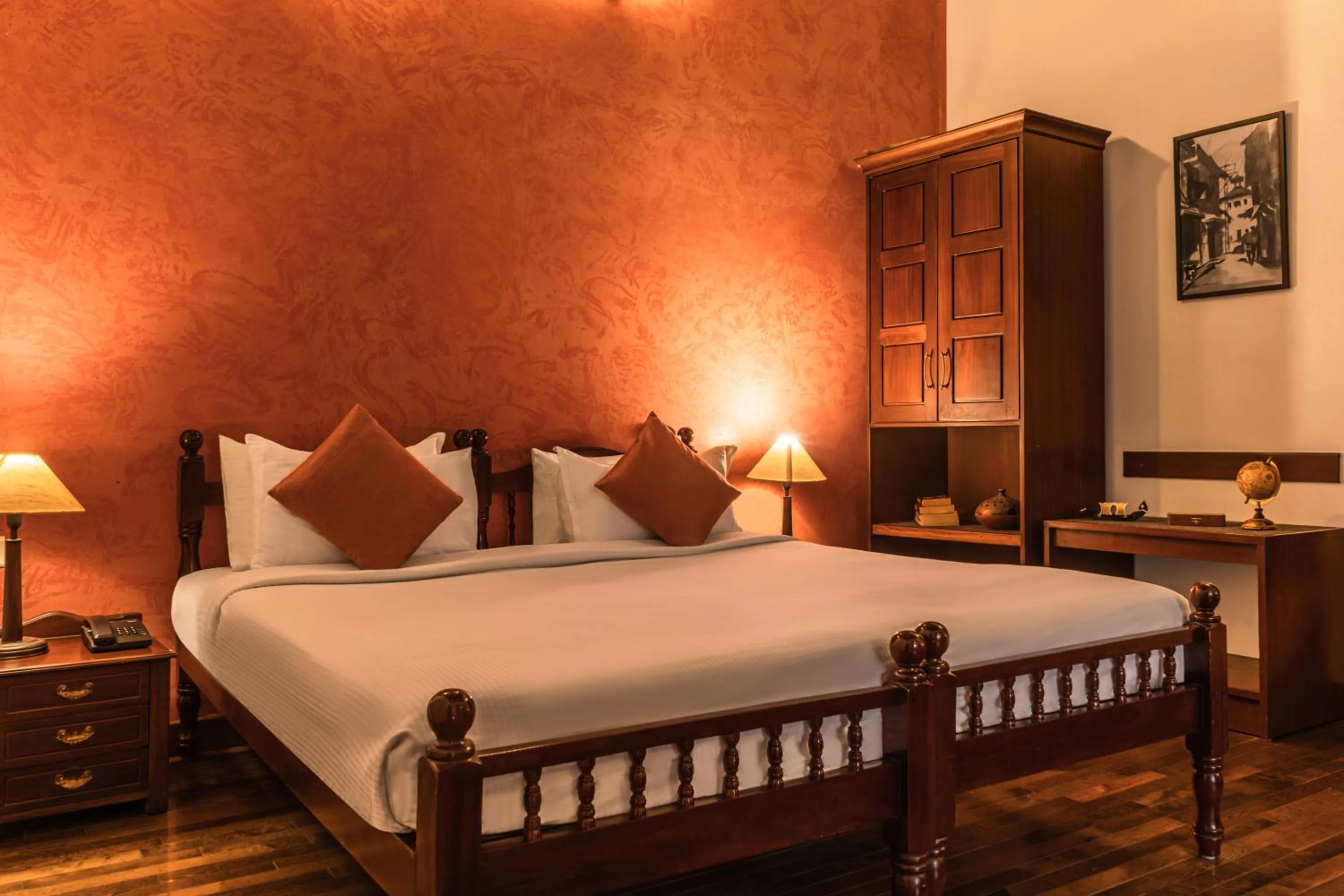 Bedroom, Bed in Amritara The Poovath Beachfront Heritage, Fort Kochi