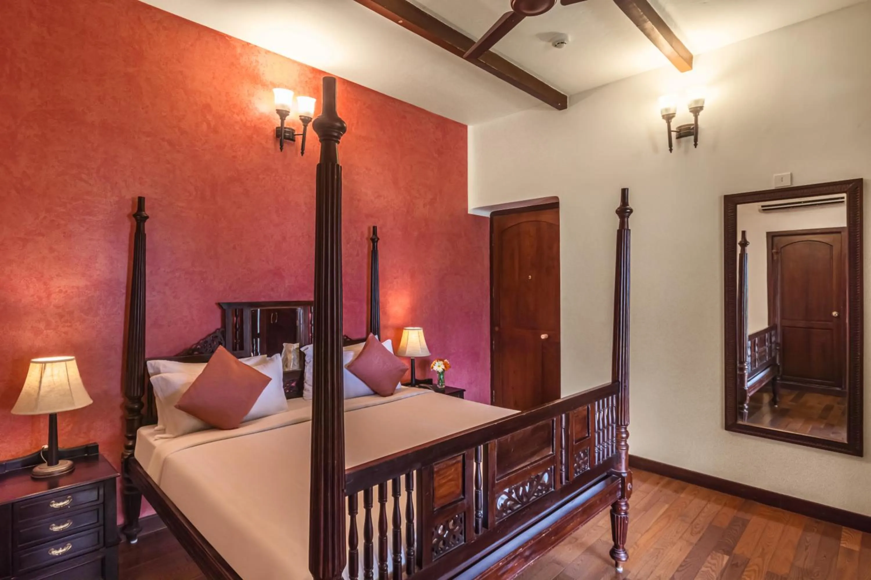 Bedroom, Bed in Amritara The Poovath Beachfront Heritage, Fort Kochi