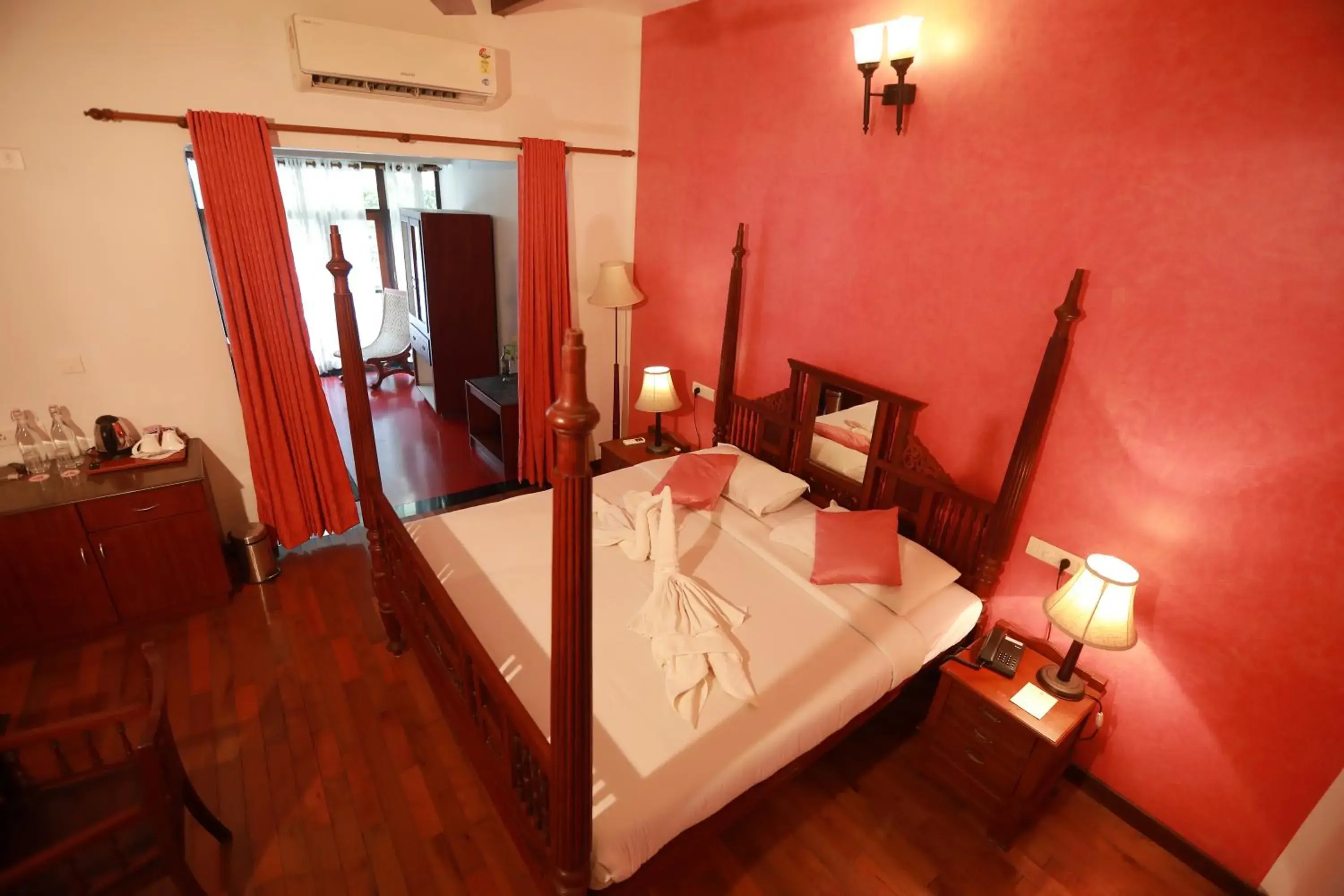 Bed in Amritara The Poovath Beachfront Heritage, Fort Kochi Bed in Amritara The Poovath Beachfront Heritage, Fort Kochi