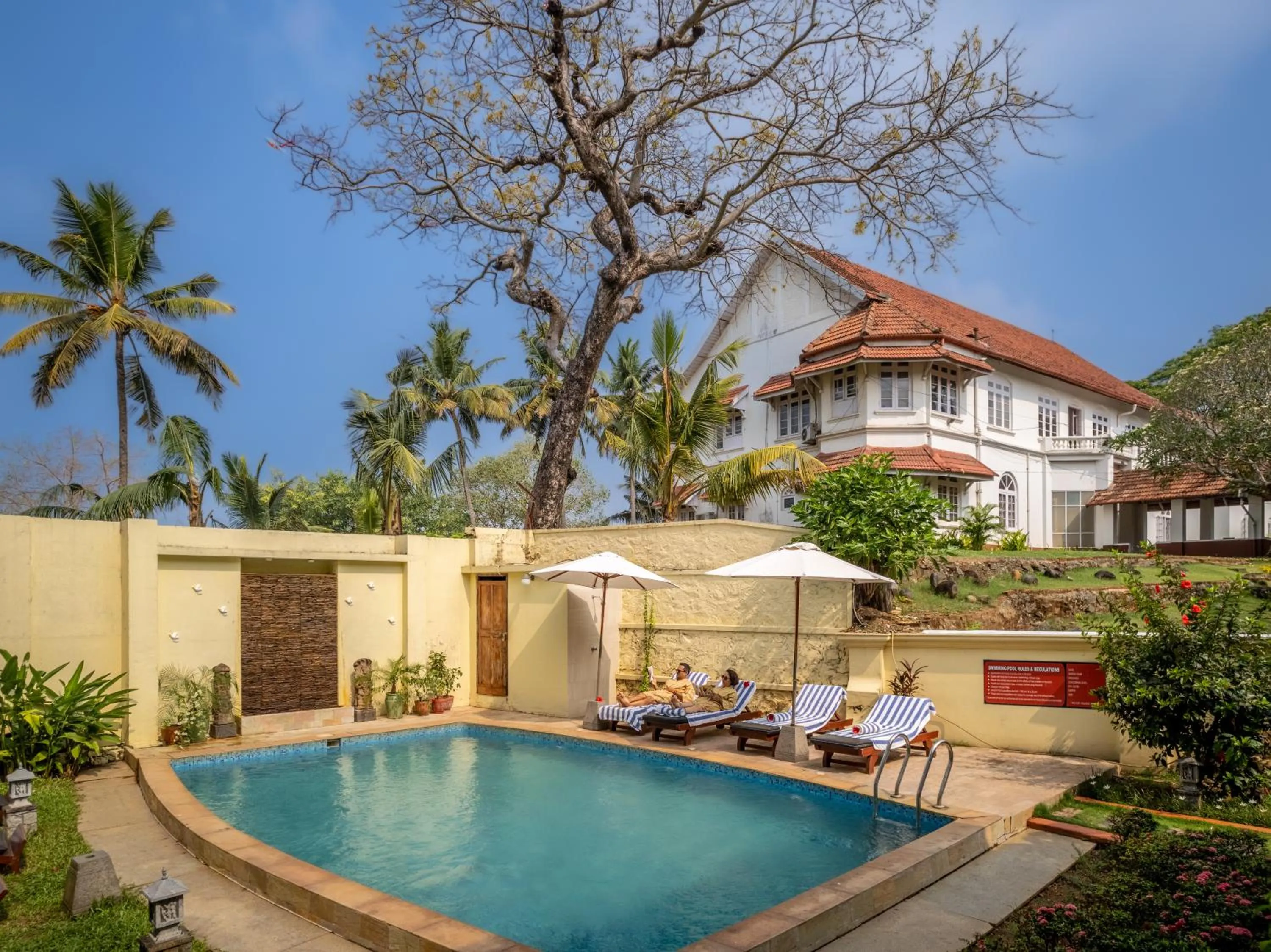 Swimming pool in Amritara The Poovath Beachfront Heritage, Fort Kochi