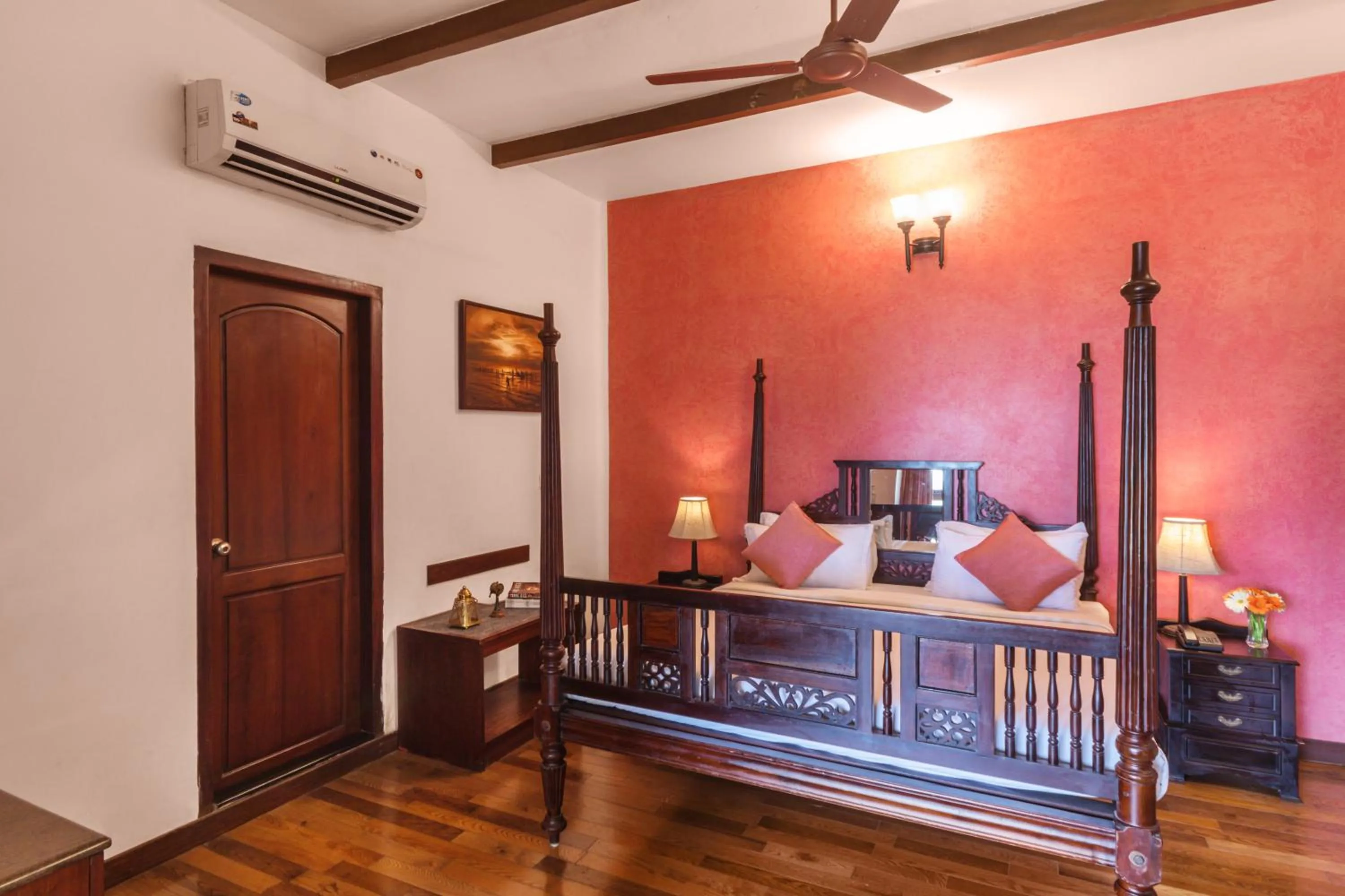 Bedroom, Bed in Amritara The Poovath Beachfront Heritage, Fort Kochi