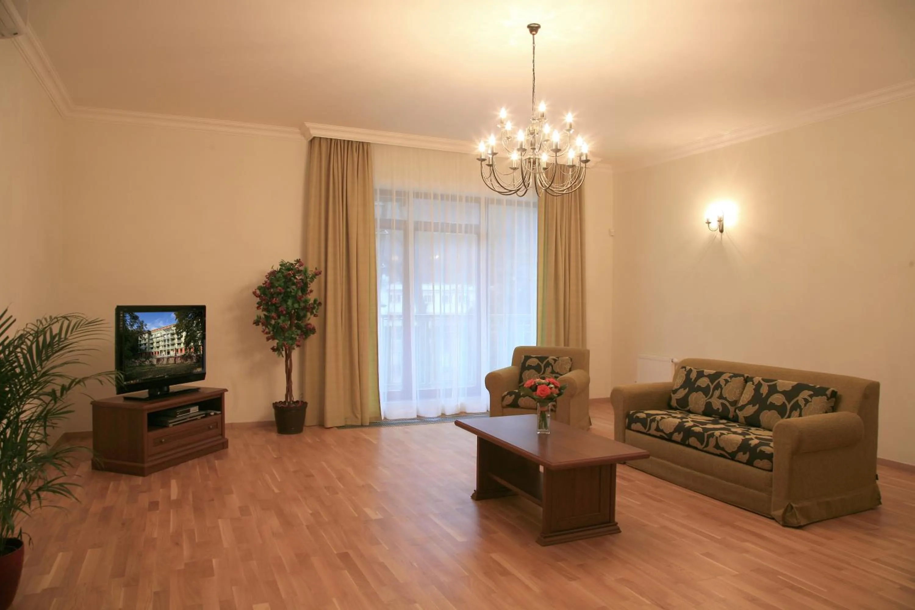Living room in Slunecni Lazne Apartments