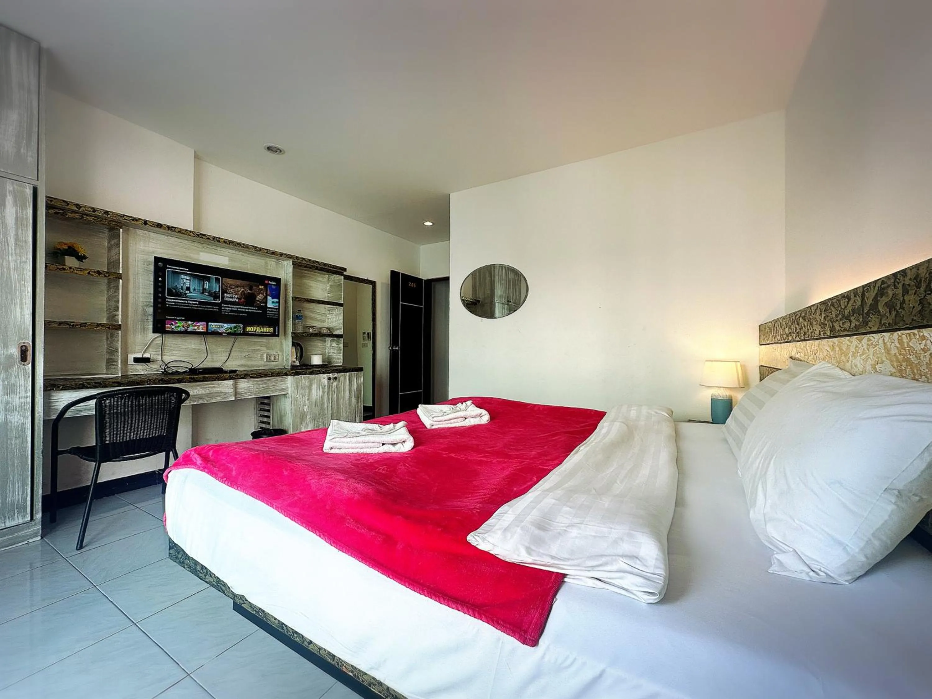 Bed in The Shades Hotel 50 meter Beach Front