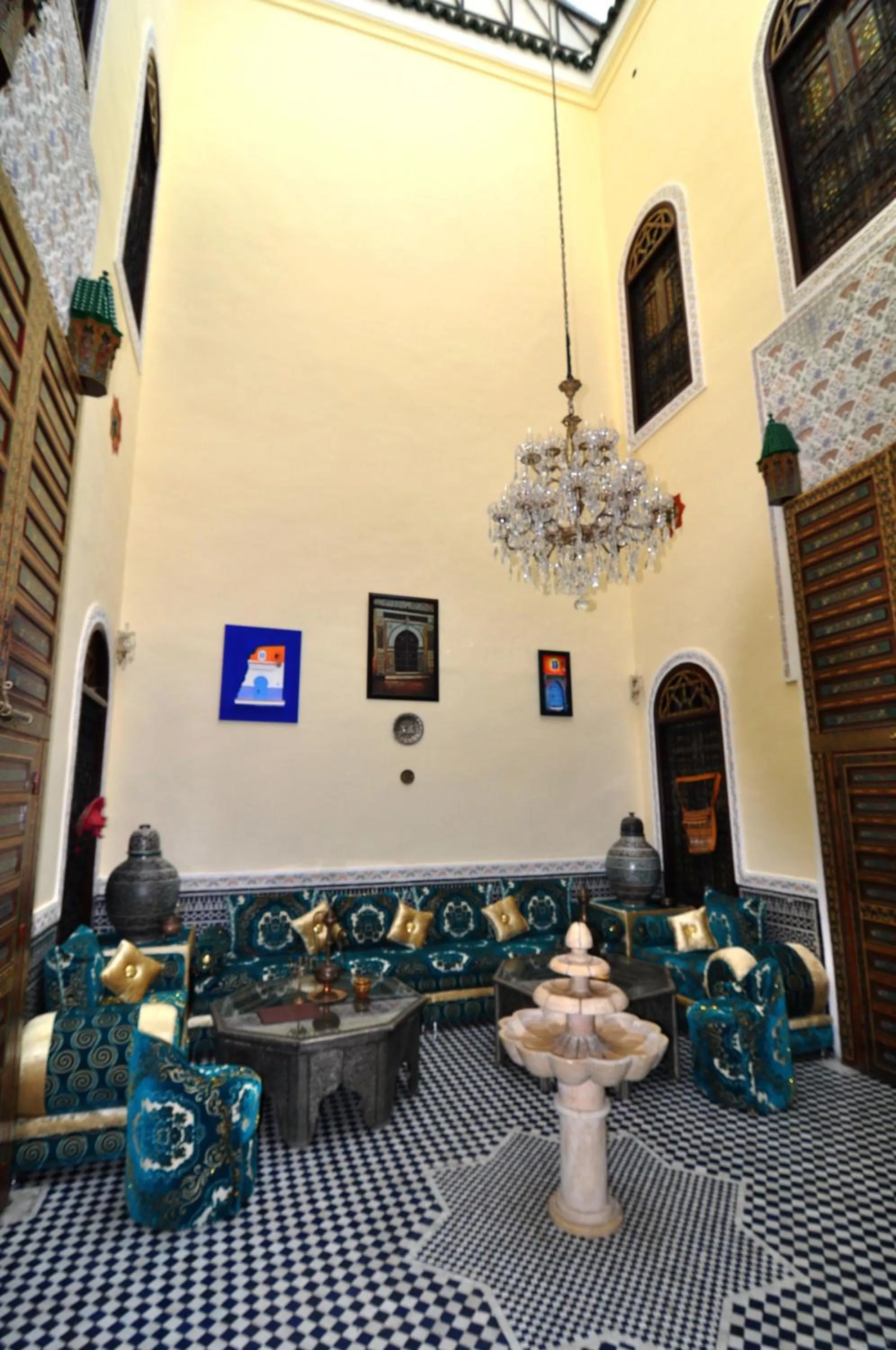 Bird's eye view in Riad Khouloud