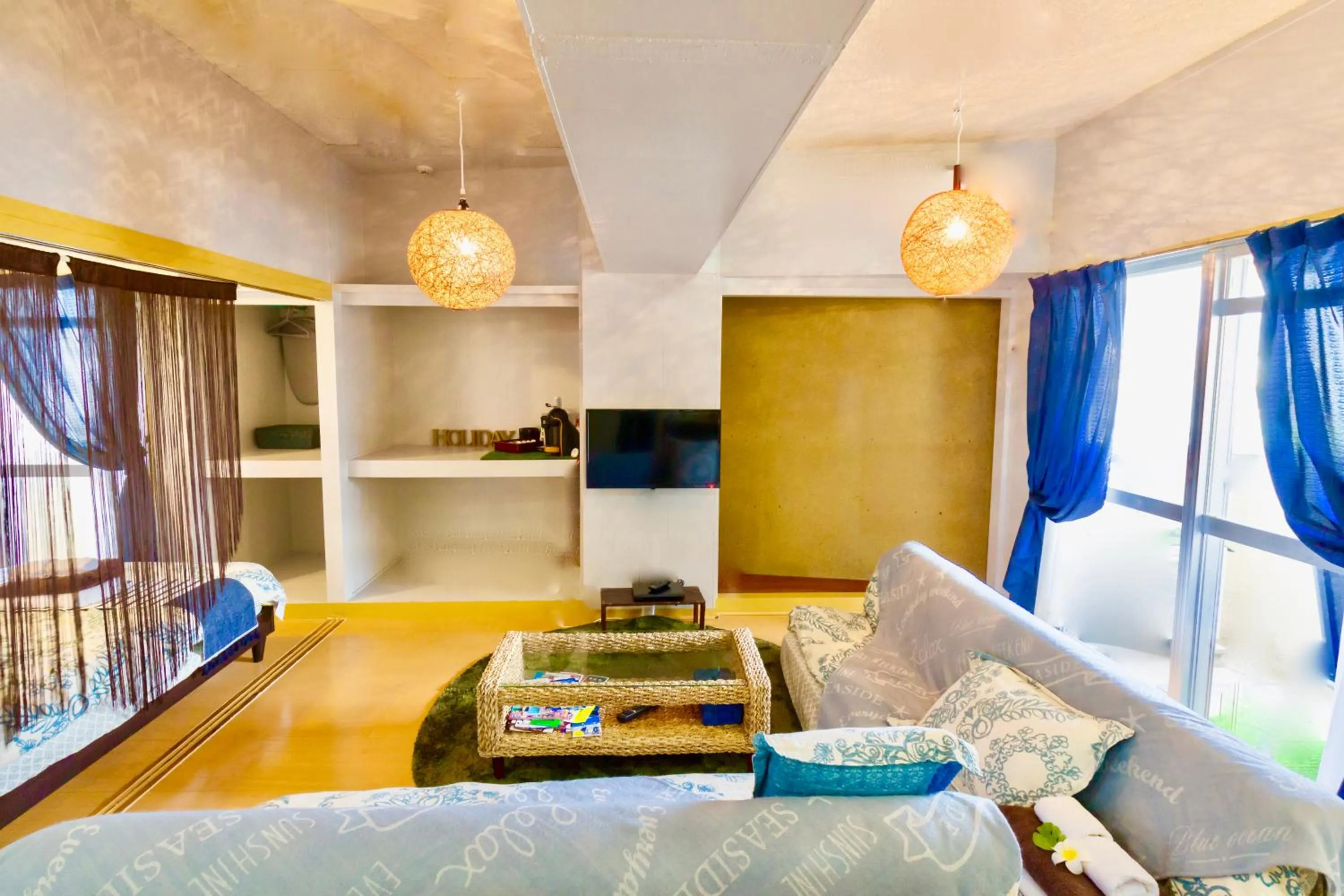 Living room, Bed in Holiday Homes TSUBOYA 505