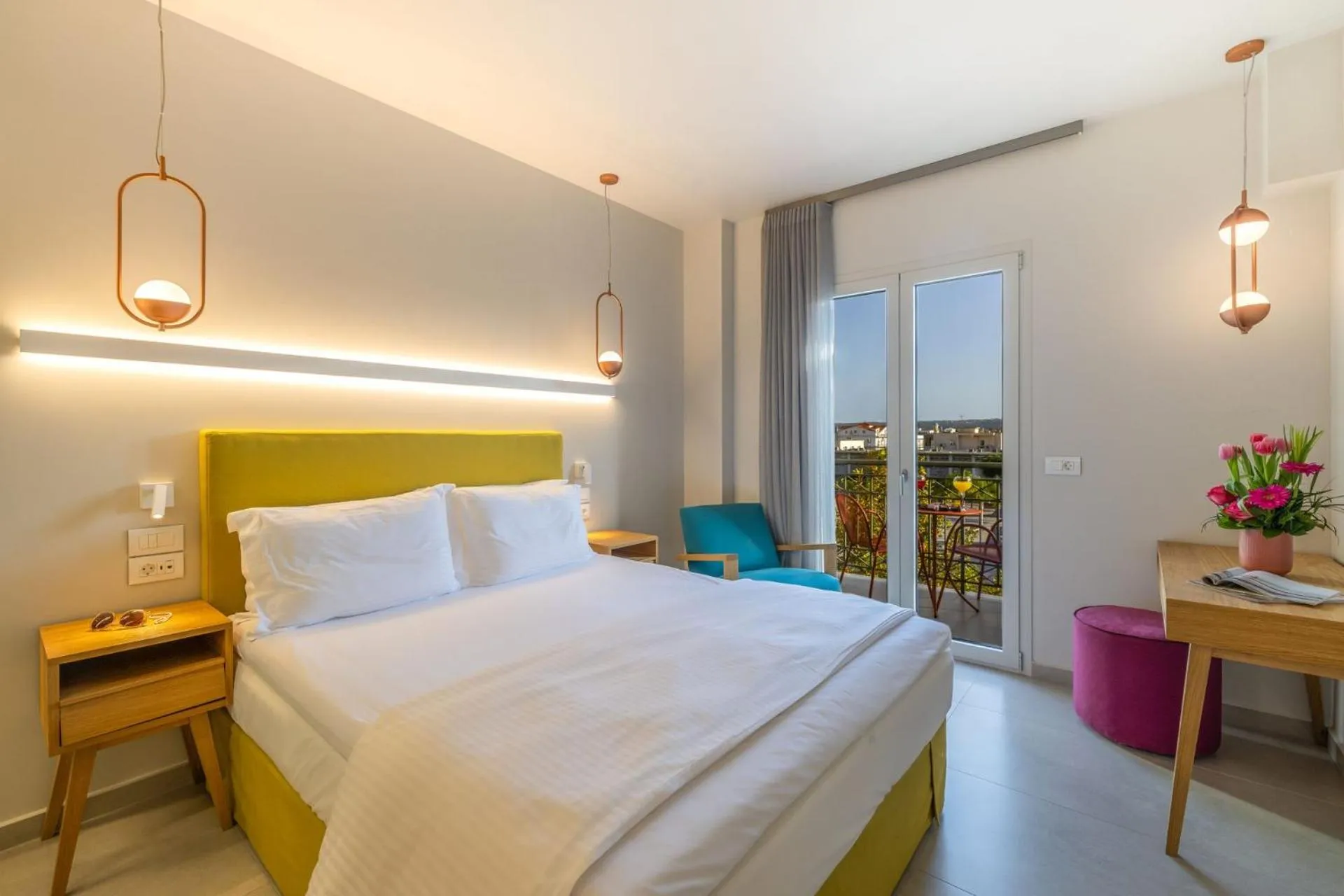 Bedroom, Bed in Ionian Plaza Hotel & Spa