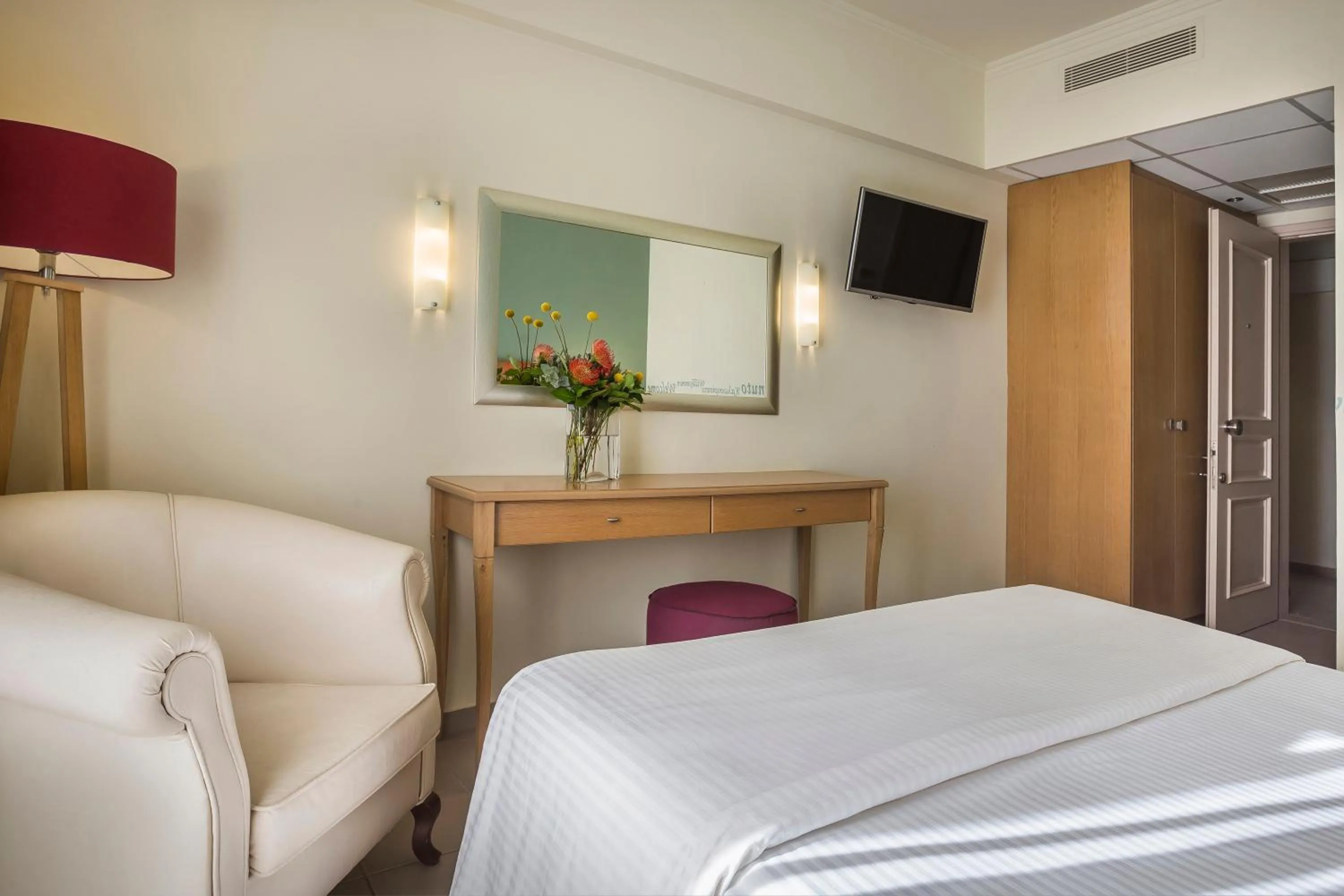 Photo of the whole room, Bed in Ionian Plaza Hotel & Spa