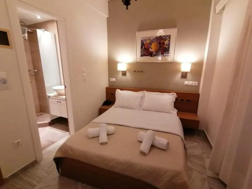Bed in Hotel Galaxidi