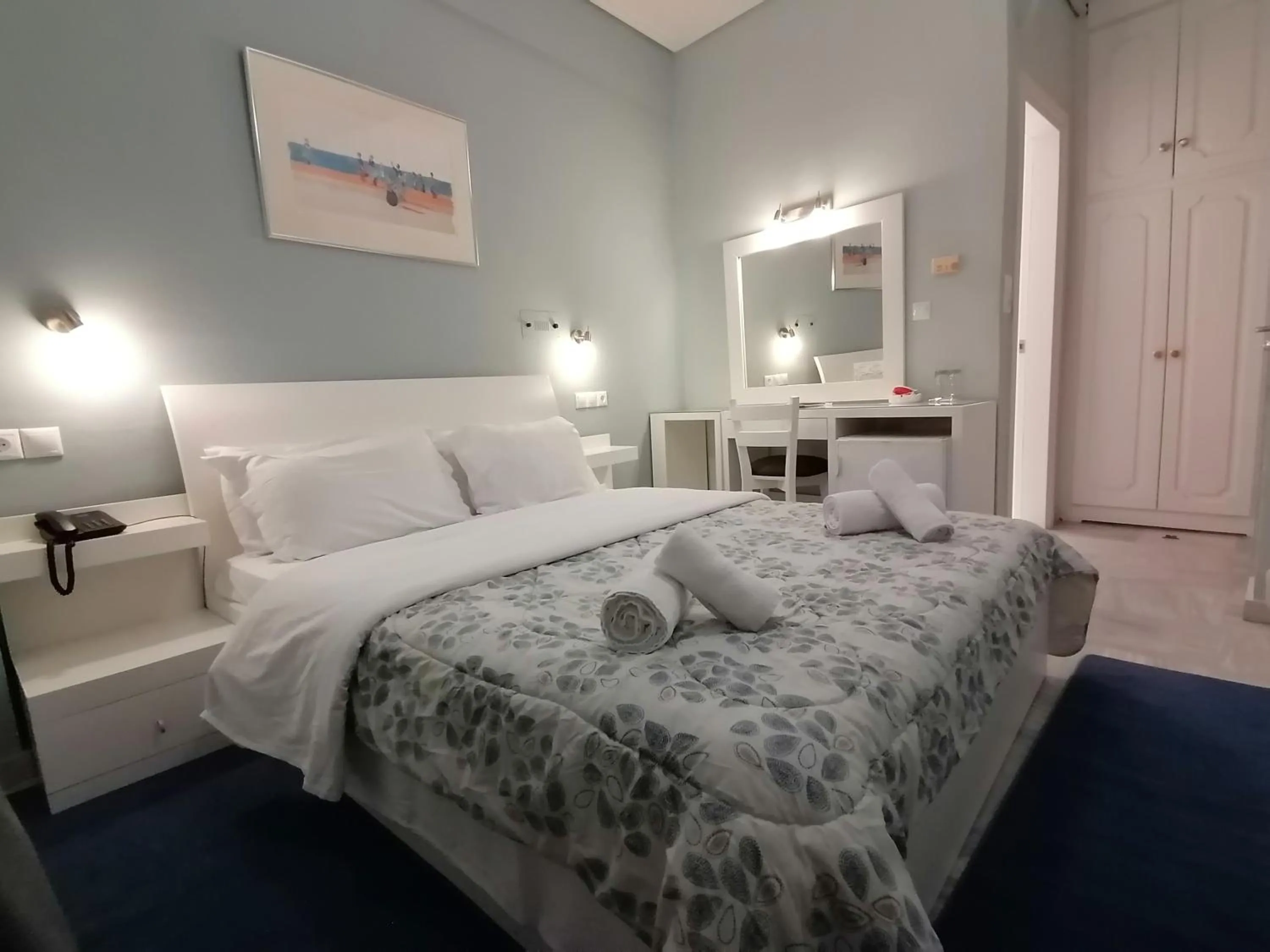Bed in Hotel Galaxidi