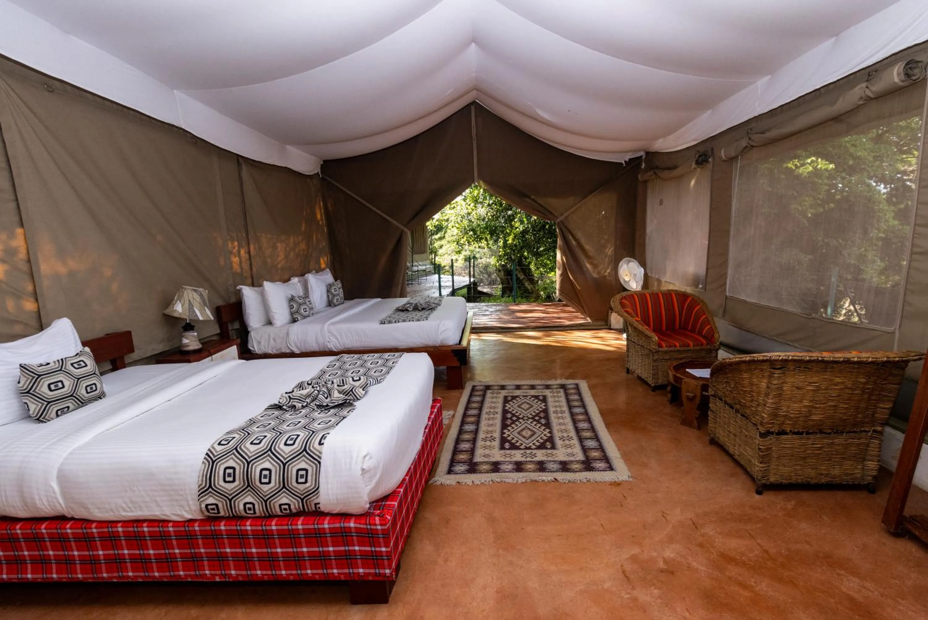 Bed in PrideInn Mara Camp & Cottages