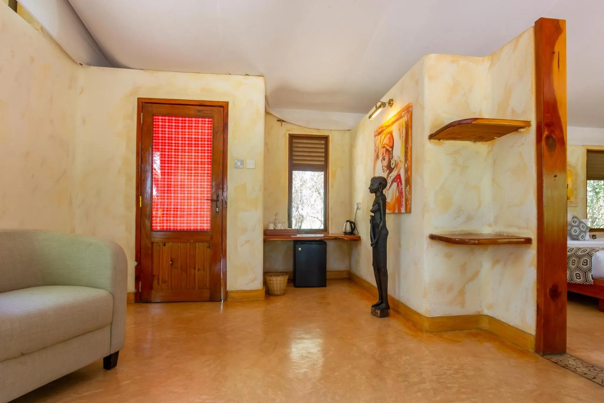 Seating area, Bed in PrideInn Mara Camp & Cottages