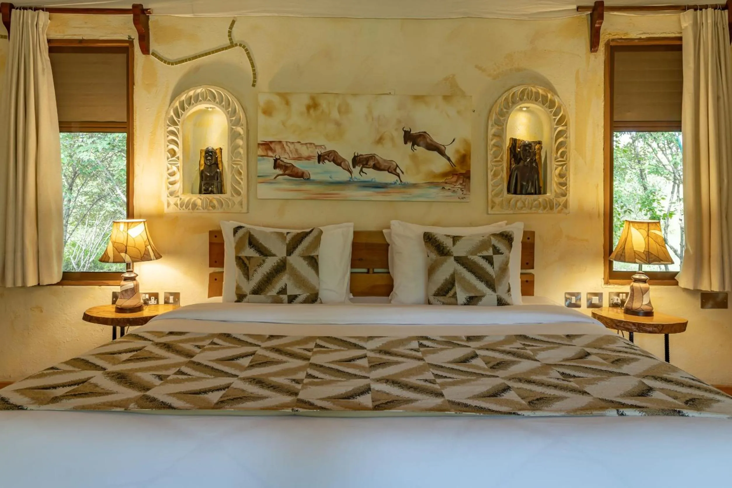 Bed in PrideInn Mara Camp & Cottages