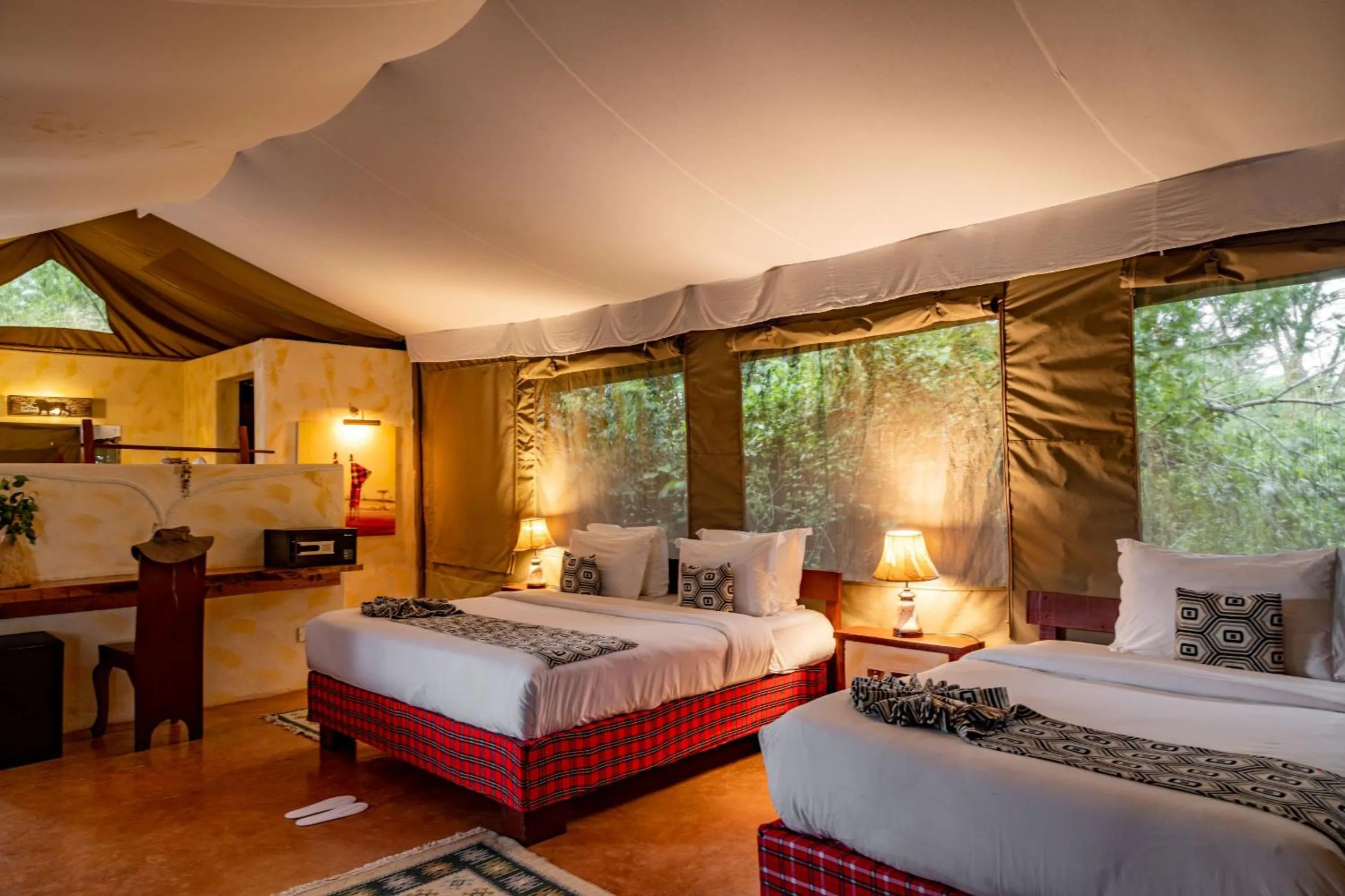 Bed in PrideInn Mara Camp & Cottages