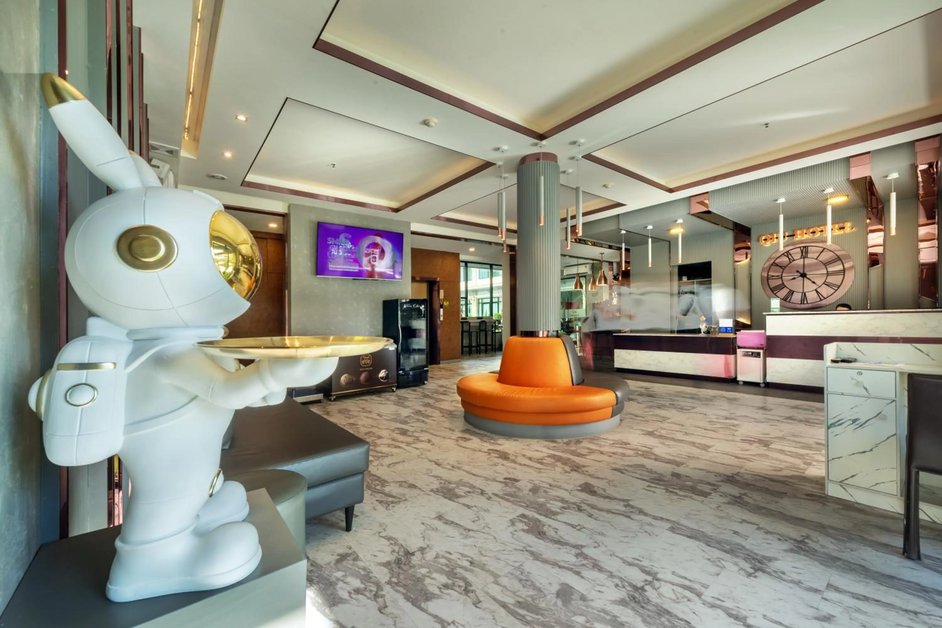 Lobby or reception in Qiu Hotel Sukhumvit - BTS On Nut Station