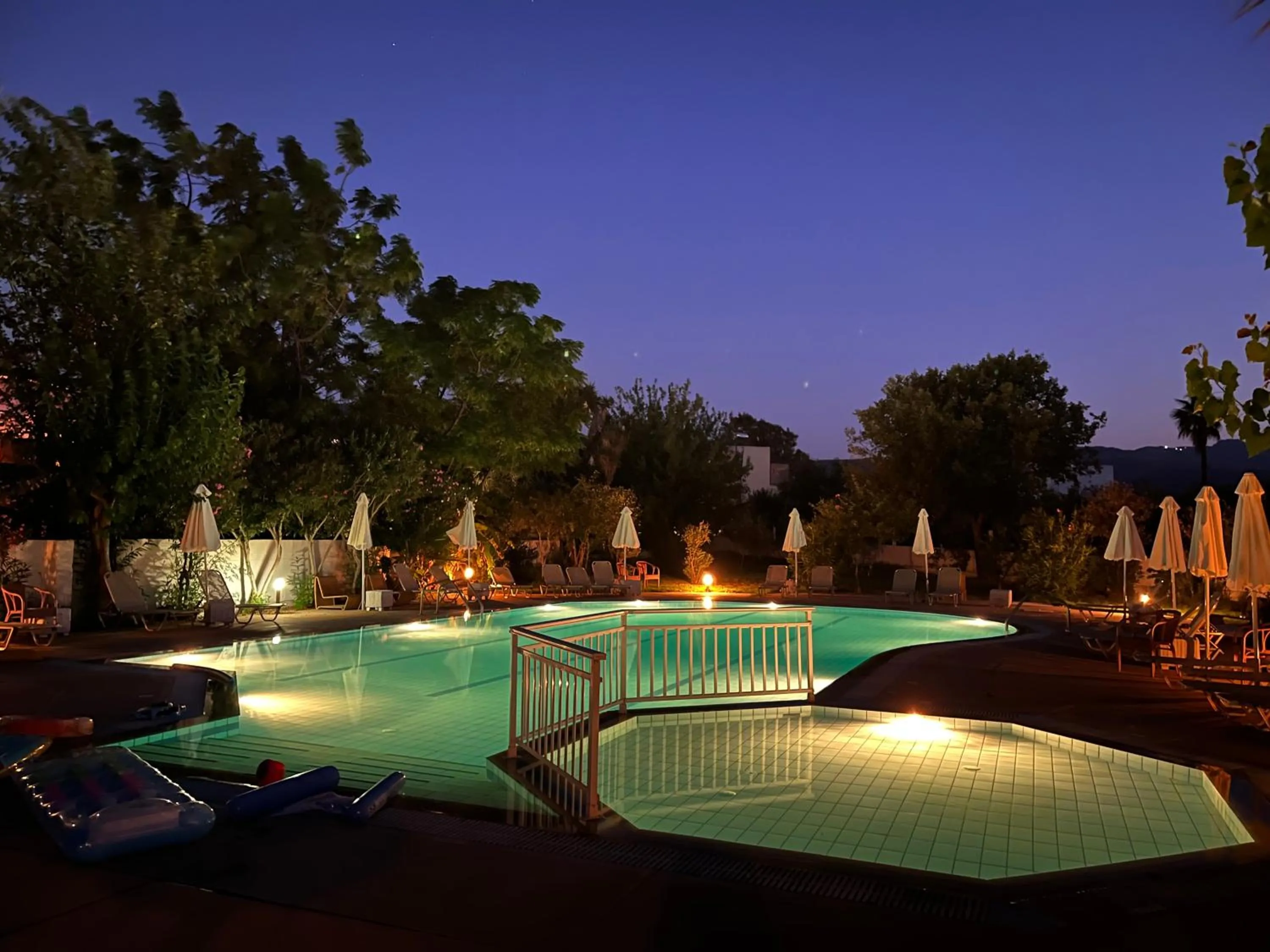 Swimming pool in Theodorou Beach Hotel Apartments