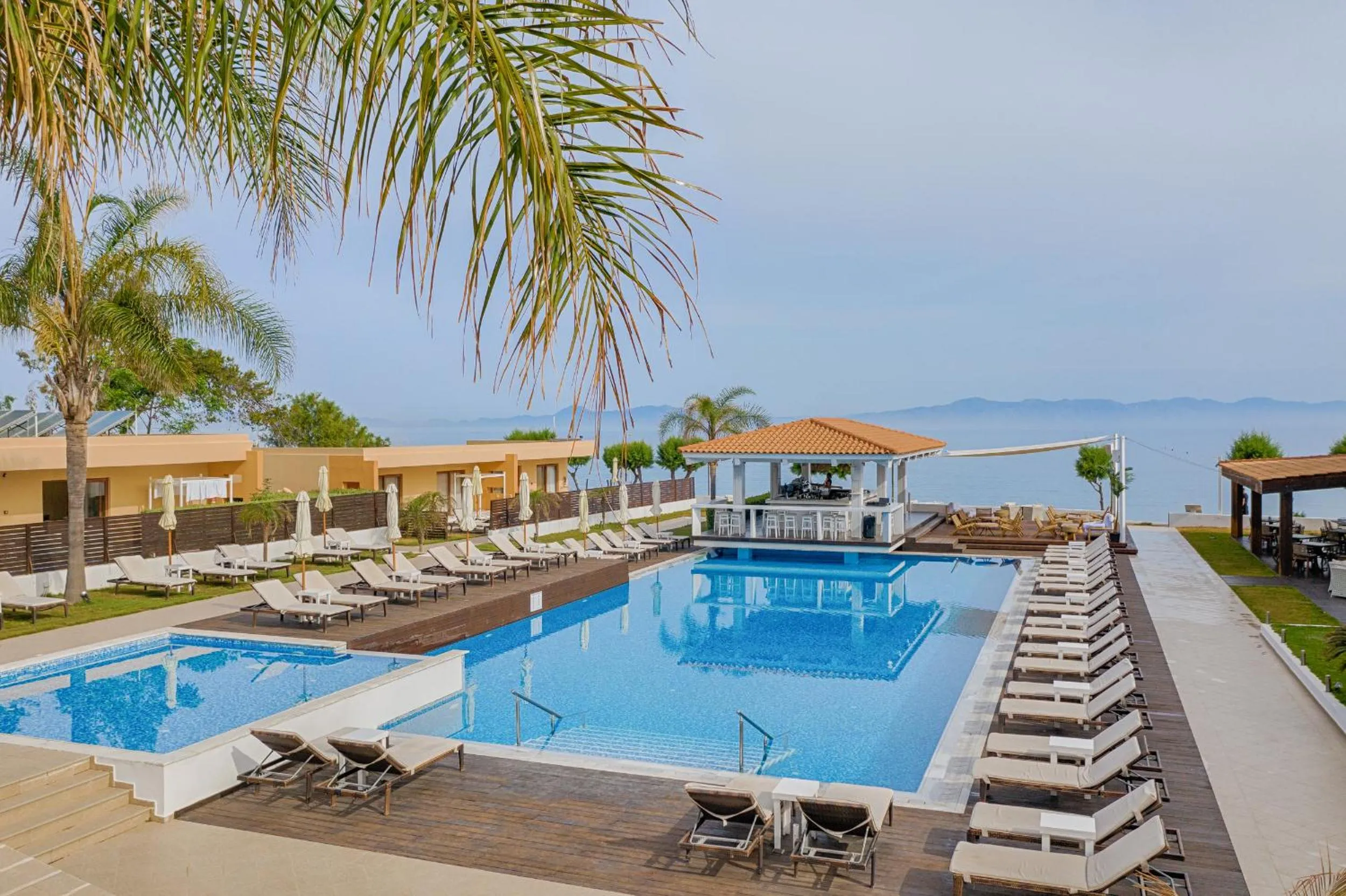 Pool view in Villa Di Mare Seaside Suites