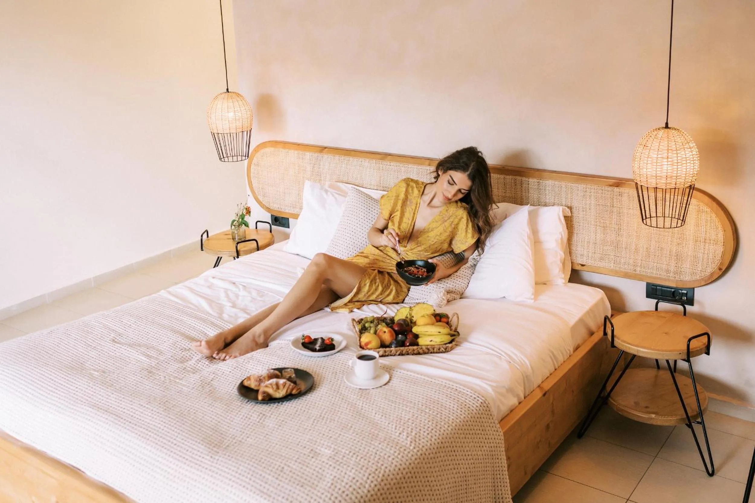 Bed in Villa Di Mare Seaside Suites