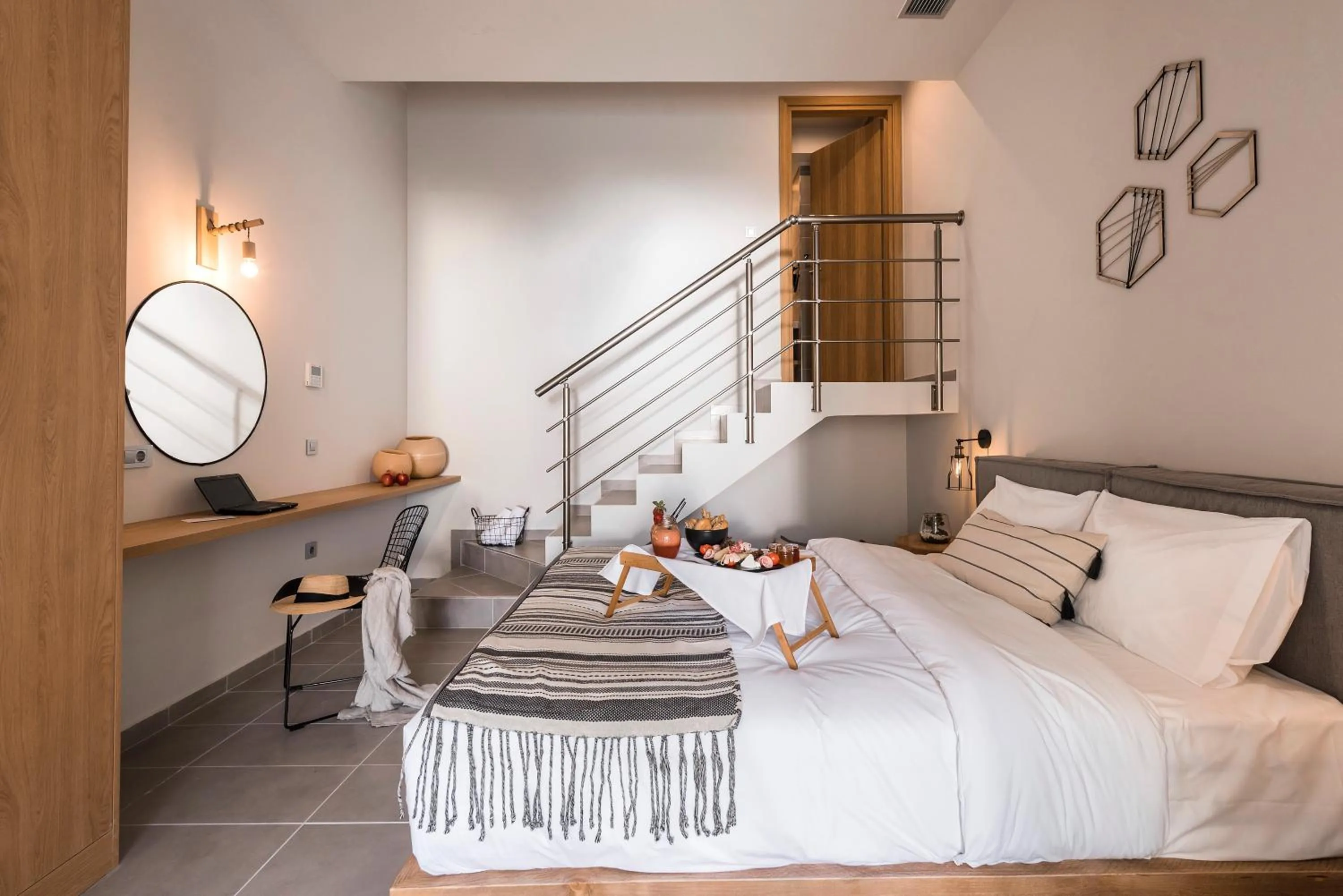 Bed in Villa Di Mare Seaside Suites